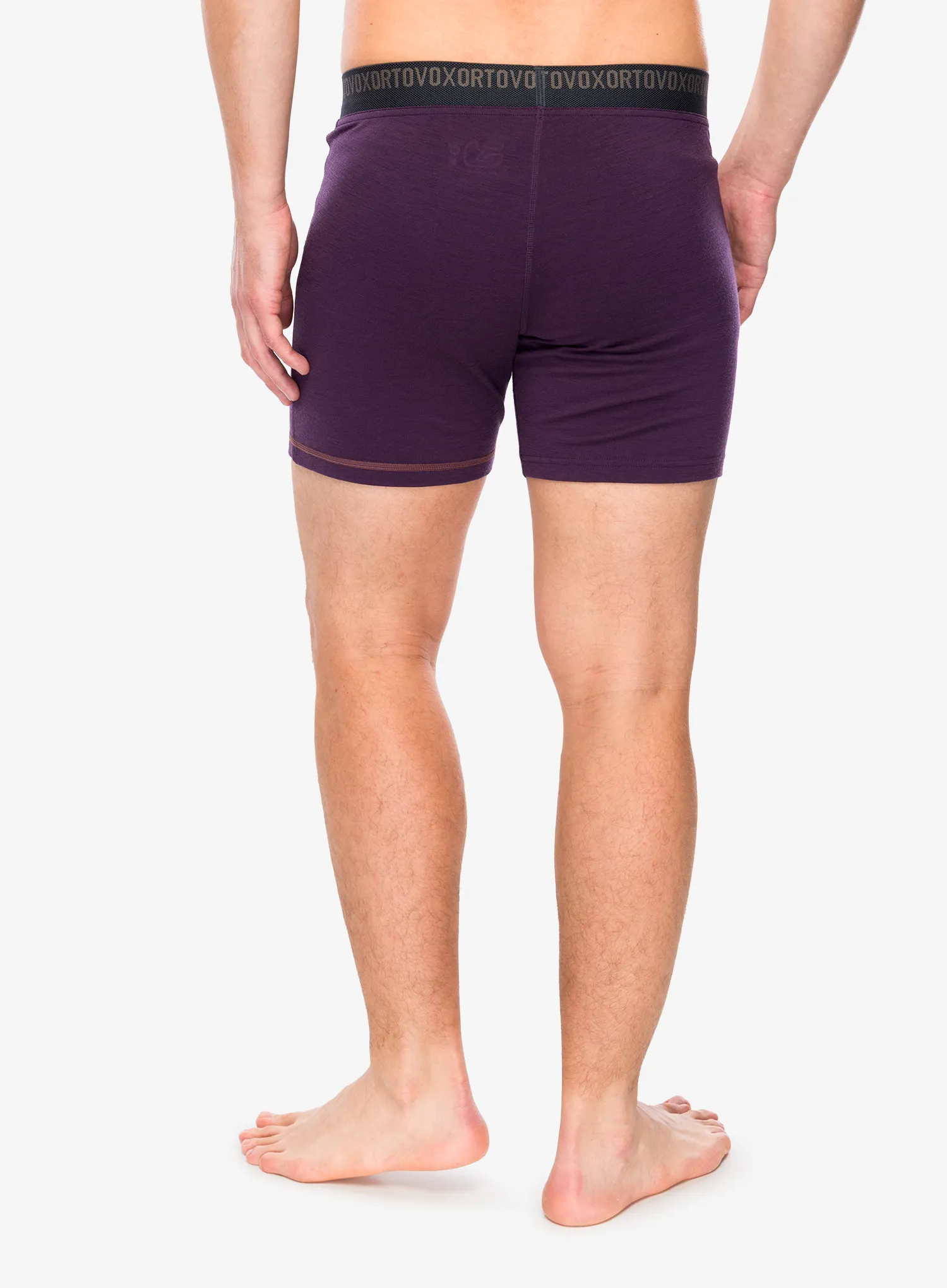 Termoaktivne bokserice Ortovox 185 Rock N Wool Boxer - dark wild berry