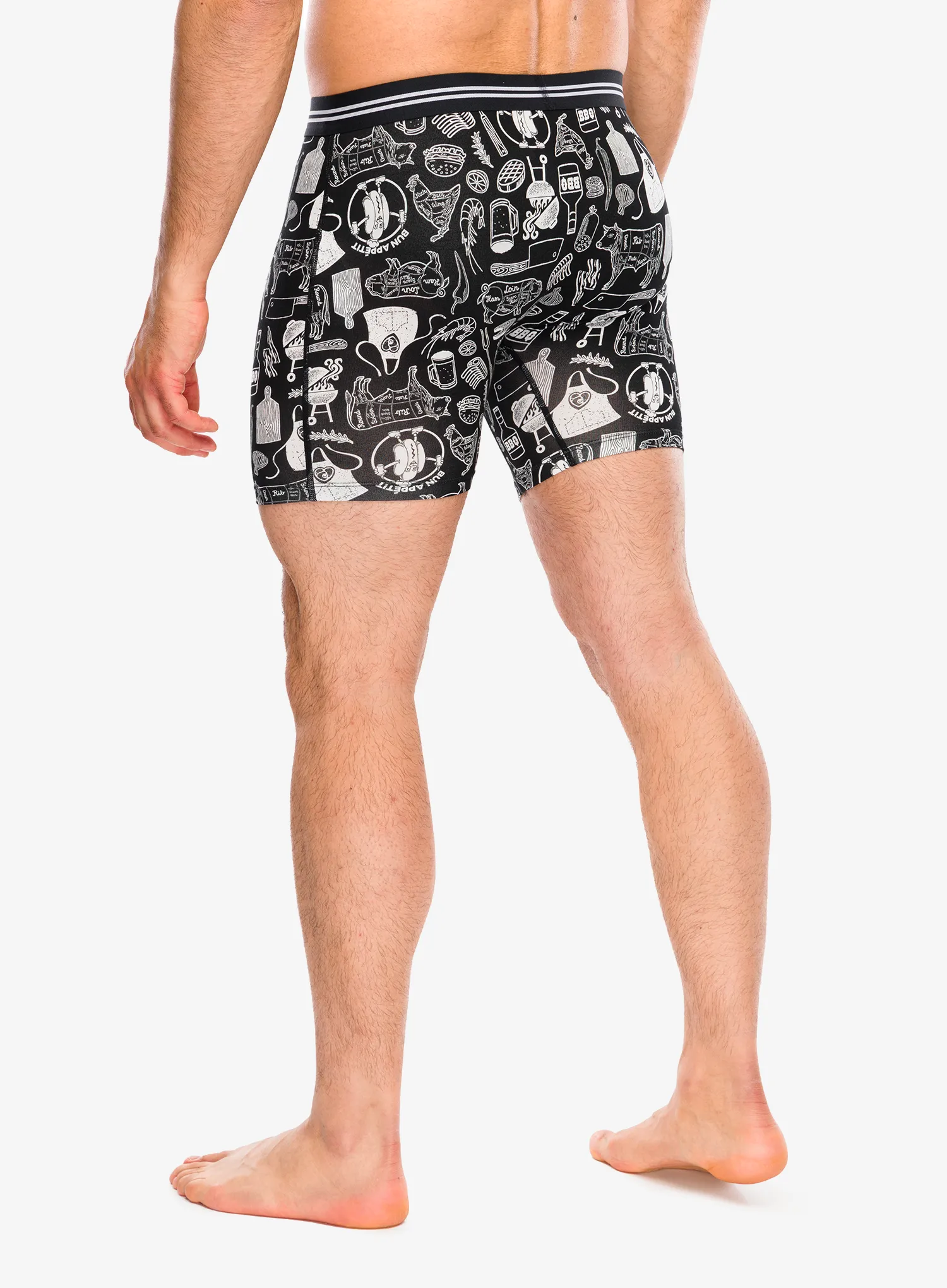Termoaktivne bokserice Saxx Vibe Xtra Soft Comfort Boxer Brief Fly - bun appetit/black