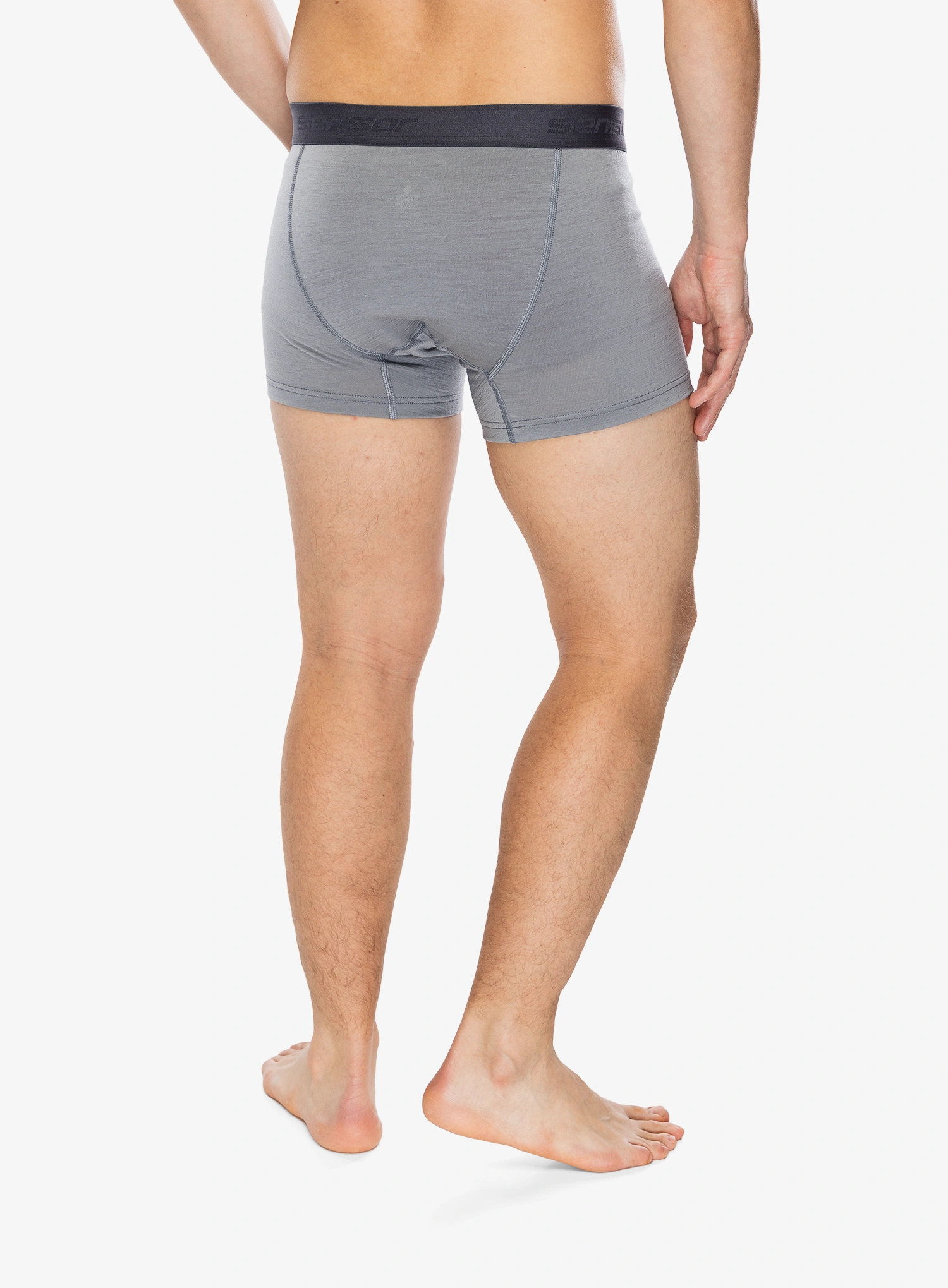 Termoaktivne bokserice Sensor Merino Active Boxers - grey/grey