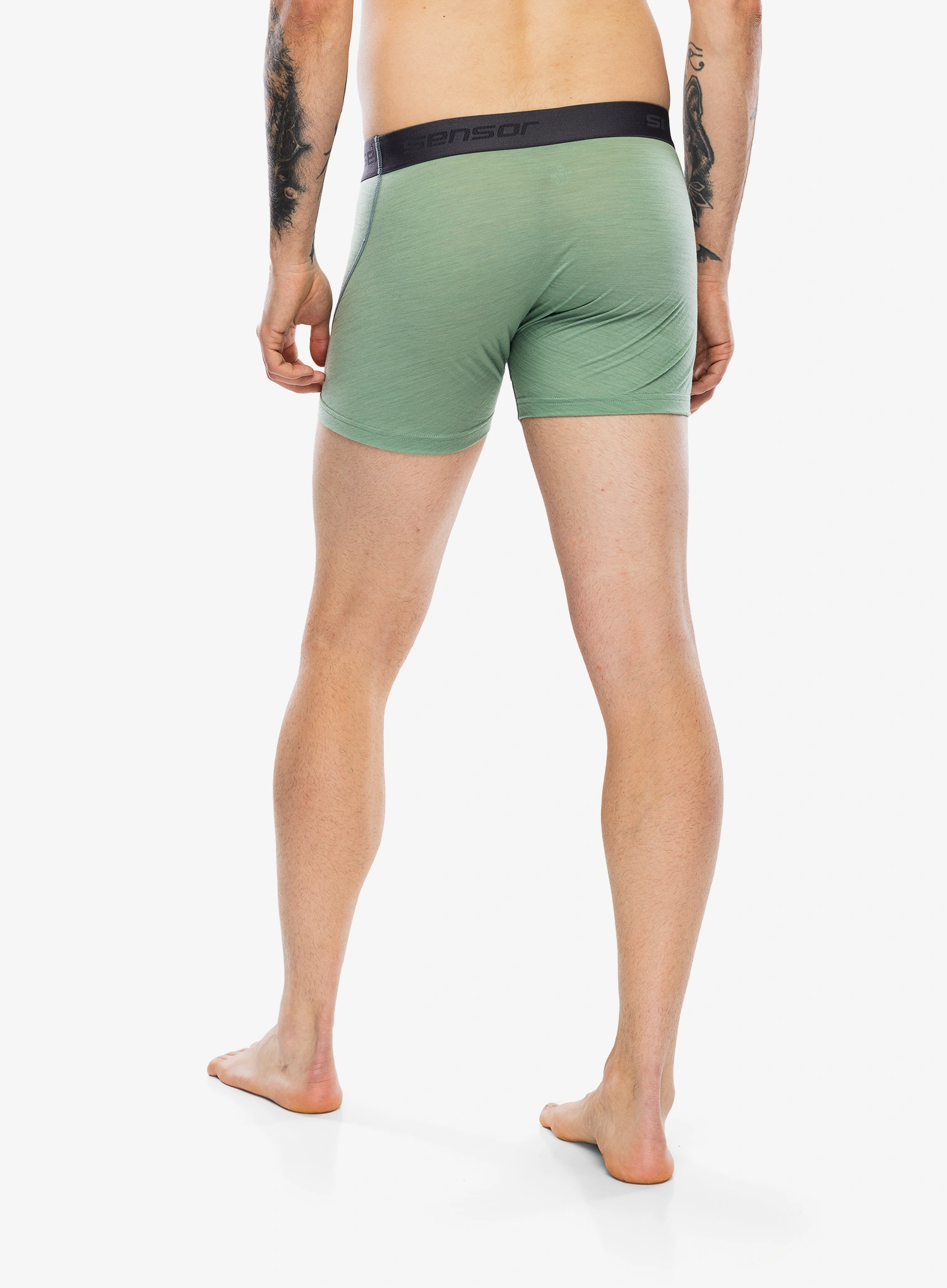 Termoaktivne bokserice Sensor Merino Air Boxers - basil green