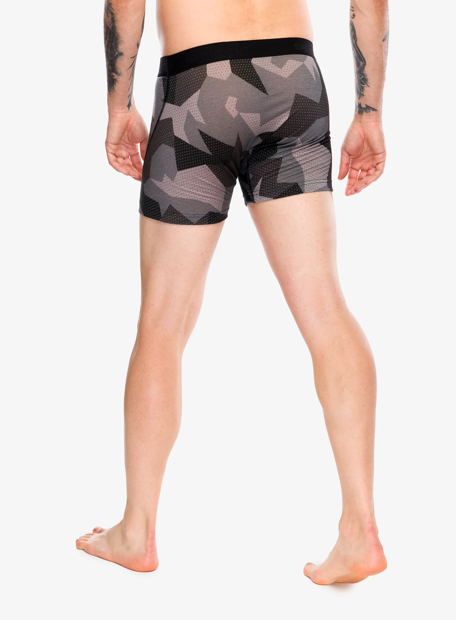 Termoaktivne bokserice Sensor Merino Impress Boxers - black/camo