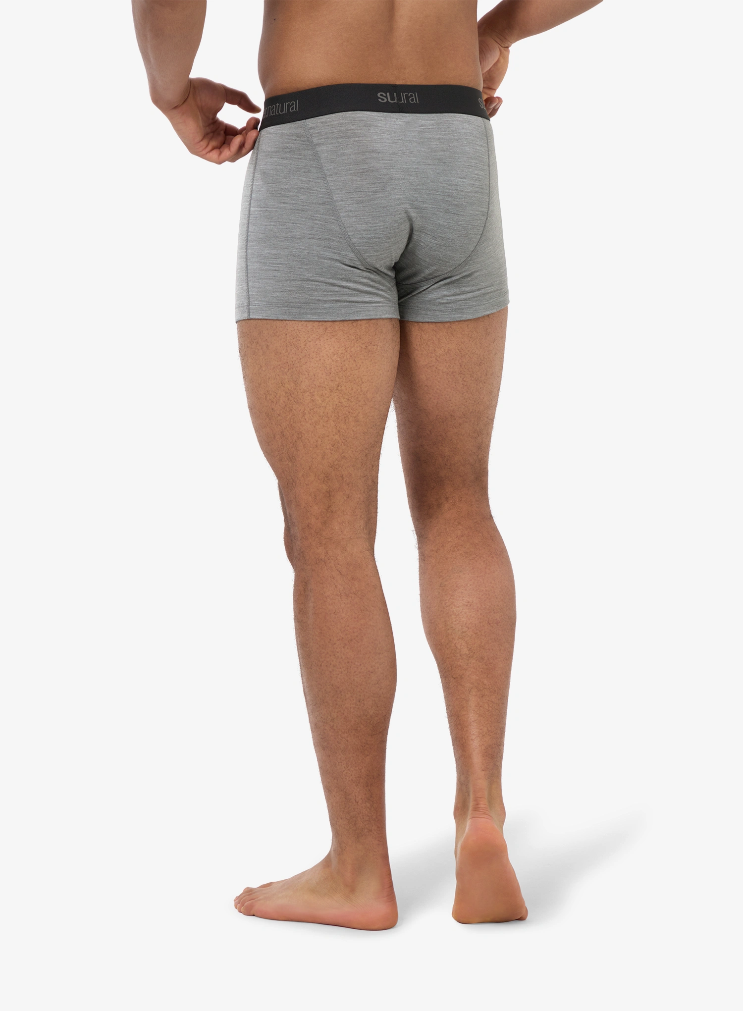 Termoaktivne bokserice Super.natural Tundra175 Toni Boxer - cash.gry mel/jet blk/fresh wht
