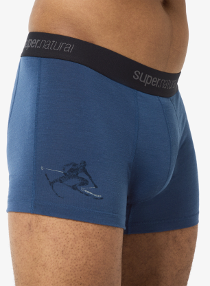 Termoaktivne bokserice Super.natural Tundra175 Toni Boxer - ocean blue/b.berry/feather gry