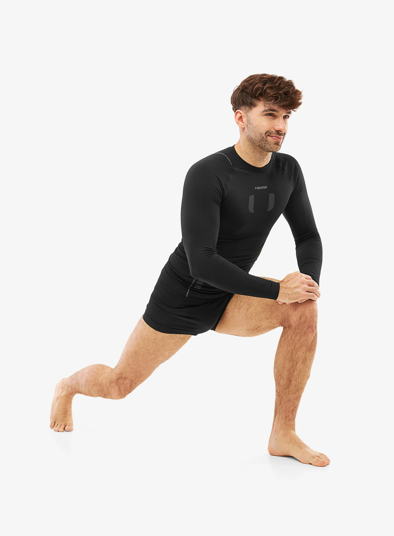 Termoaktivne bokserice Viking Base Layer Eiger 2.0 Boxer Shorts - black/grey