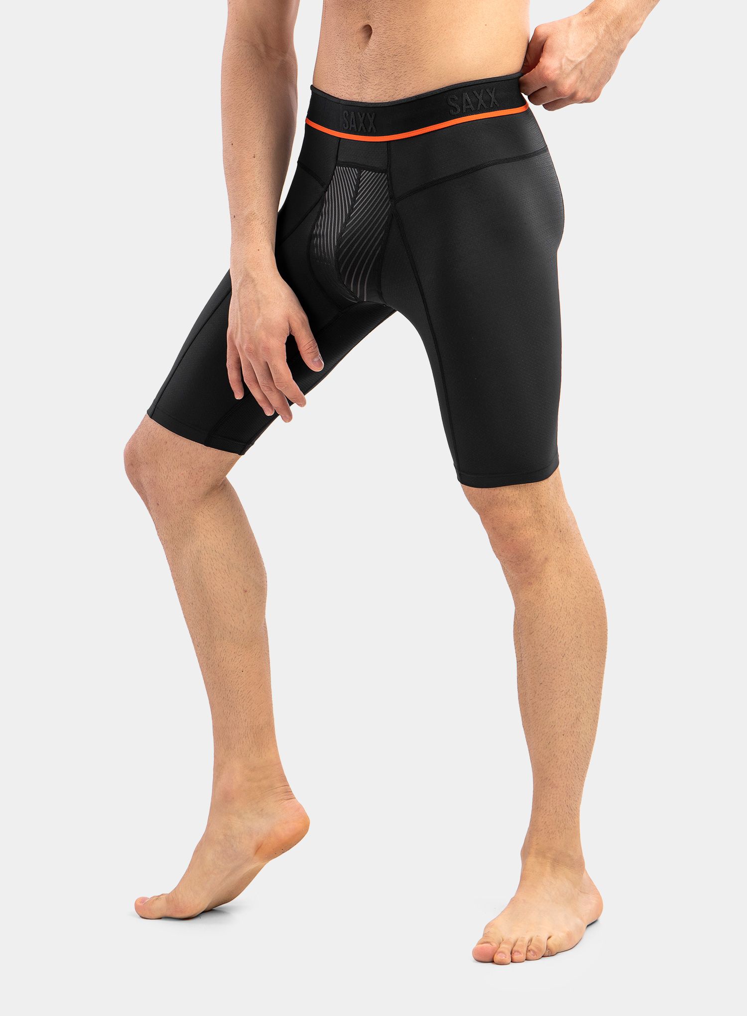 Termoaktivne bokserice SAXX Hyperdrive Long Leg - blackout