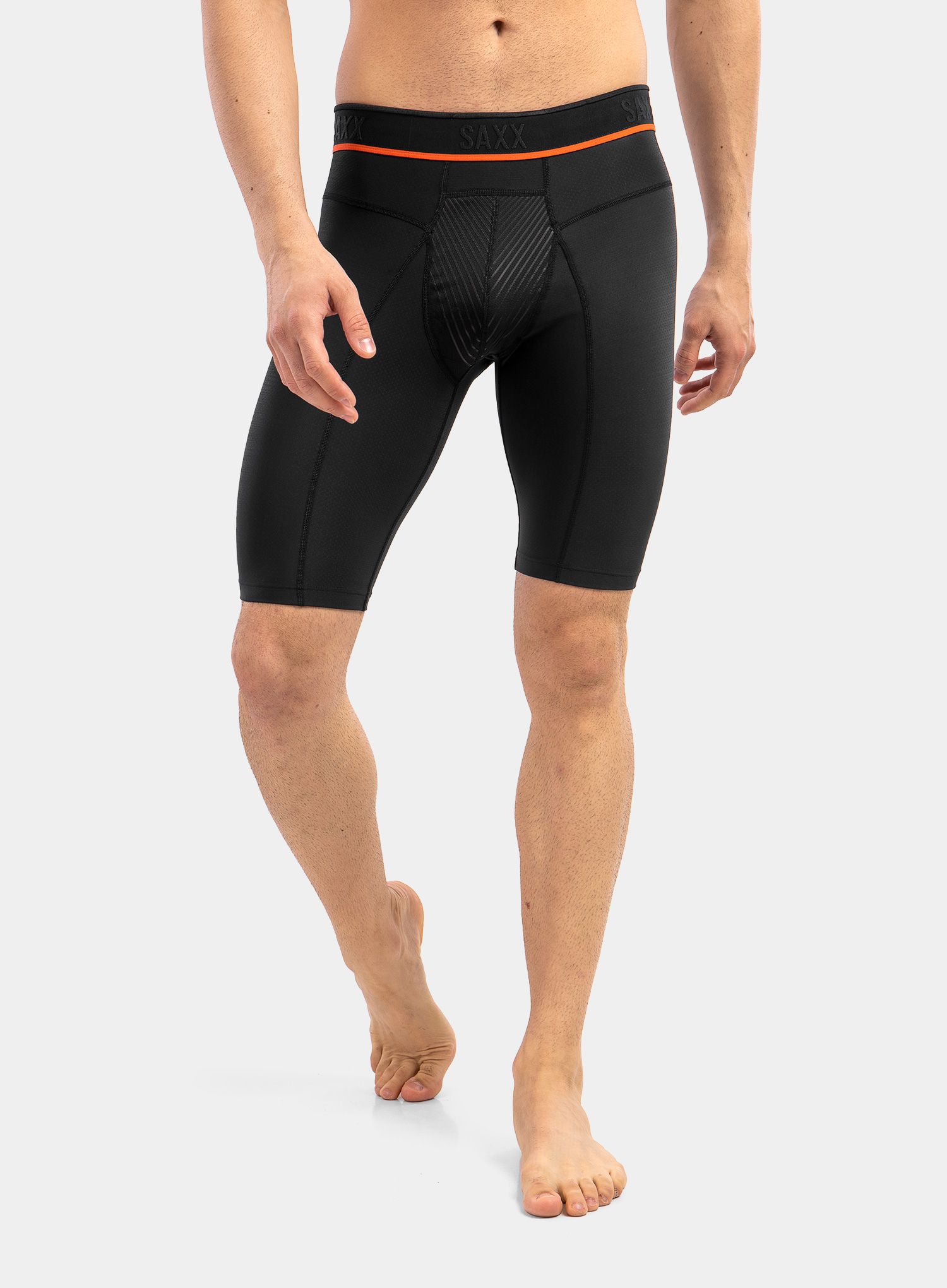 Termoaktivne bokserice SAXX Hyperdrive Long Leg - blackout