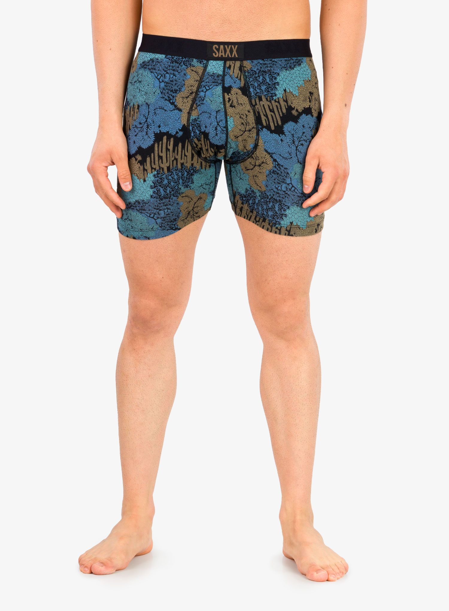 Termoaktivne bokserice Saxx Ultra Boxer Brief Fly - snora camo/slate