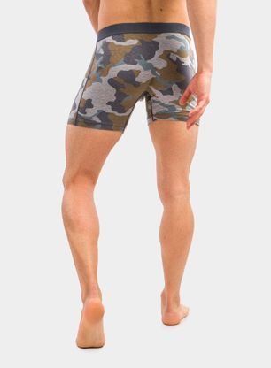 Termoaktivne bokserice SAXX Vibe Boxer Modern Fit - grey supersize camo