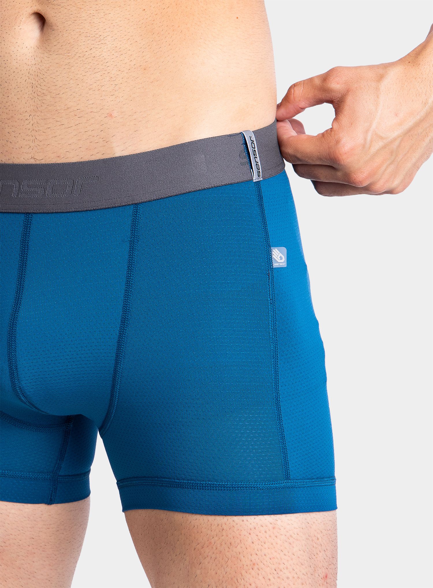 Termoaktivne bokserice Sensor Coolmax Tech Boxers 3-Pack - black/white/saphire