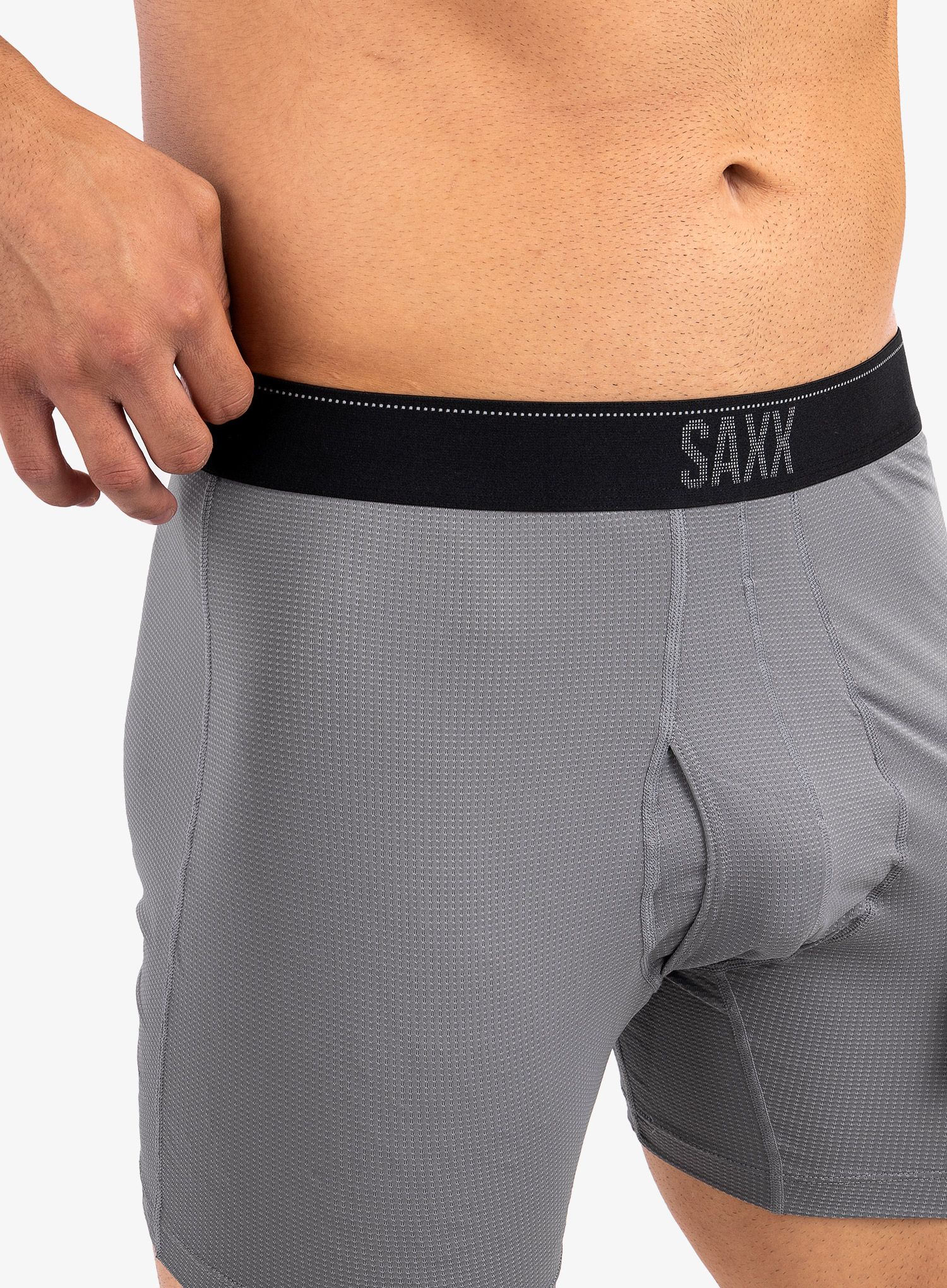 Termoaktivne bokserice Saxx Quest Boxer Brief Fly - dark charcoal II