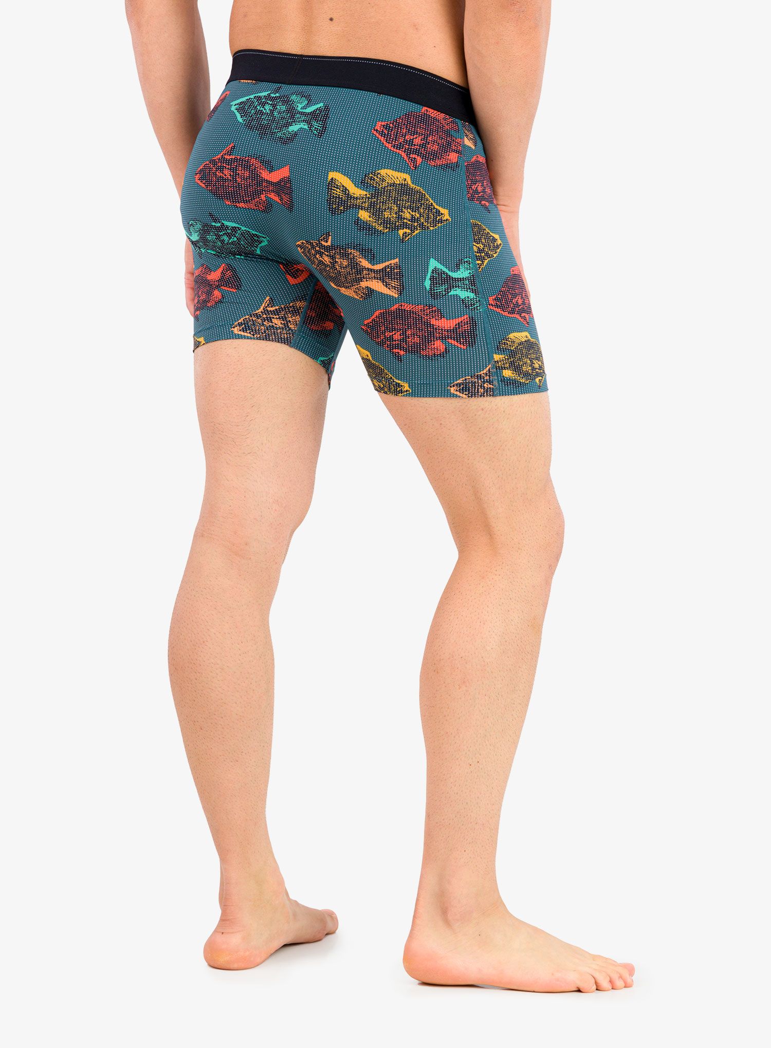 Termoaktivne bokserice Saxx Quest Boxer Brief Fly - shadow fish/storm blue