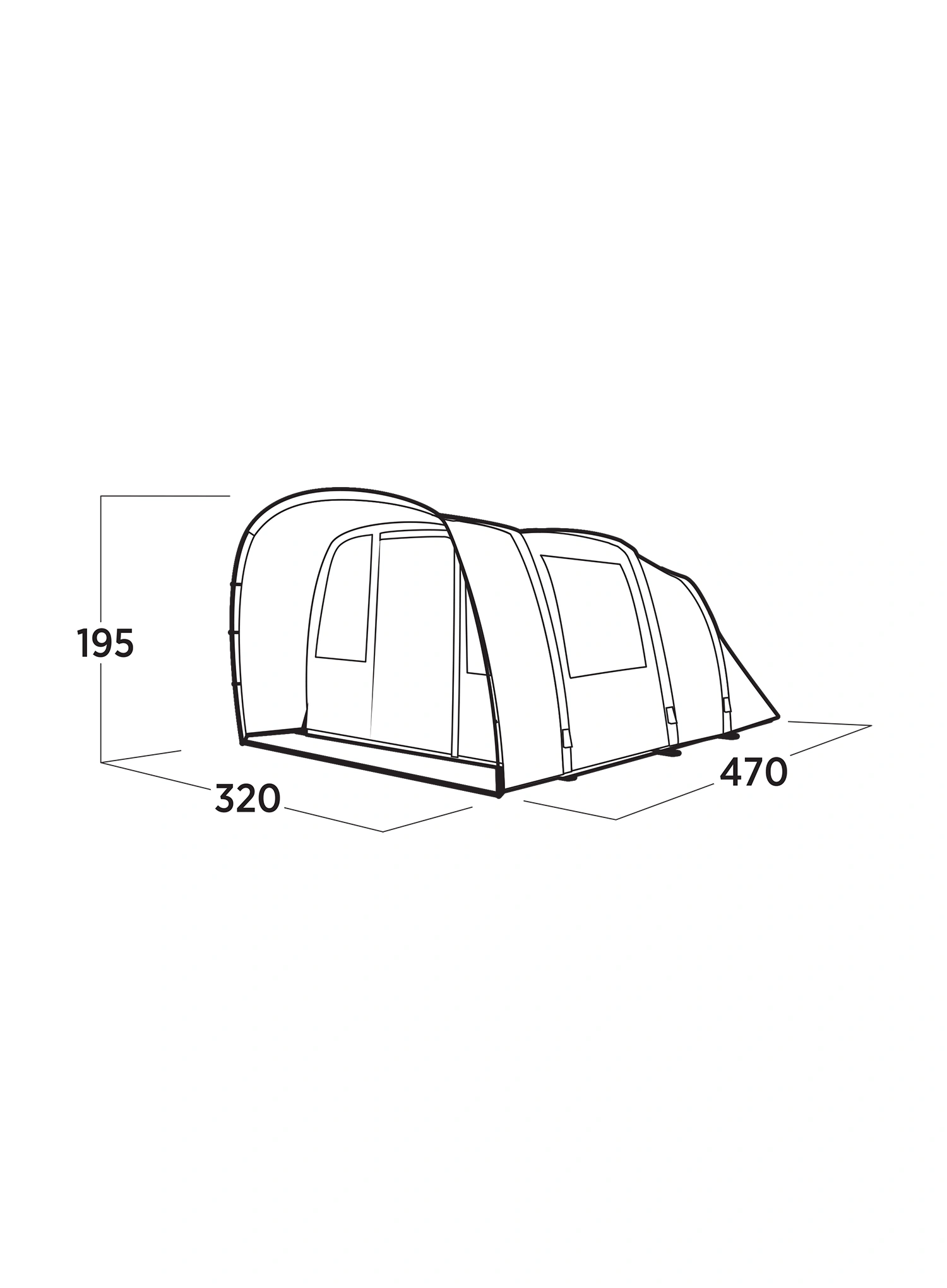 Šator za 5 osoba Easy Camp Brimnes 5 Air