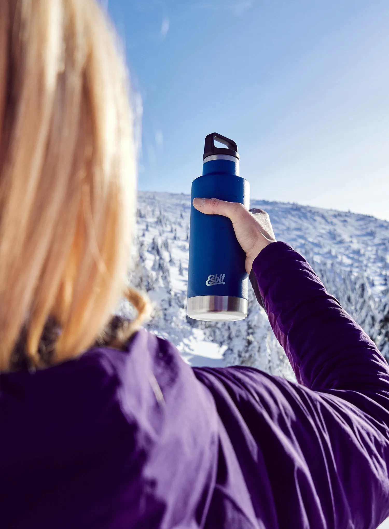Boca Esbit Sculptor Insulated Bottle 750ml - polar blue