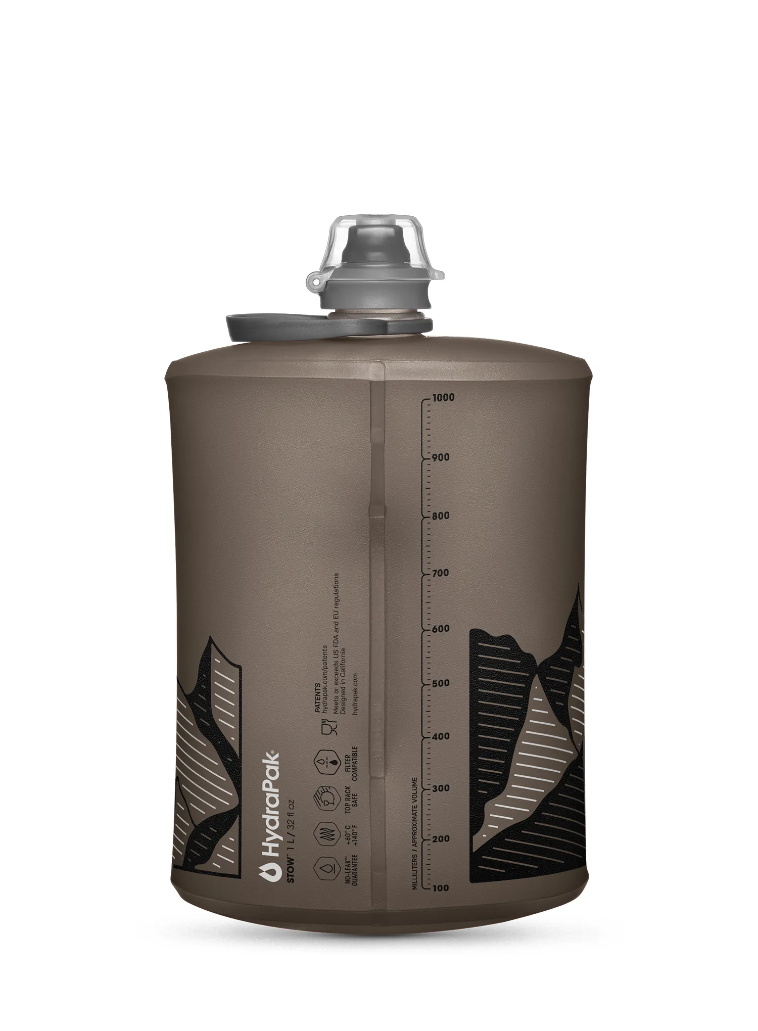 Boca HydraPak Stow 1 L - mammoth grey