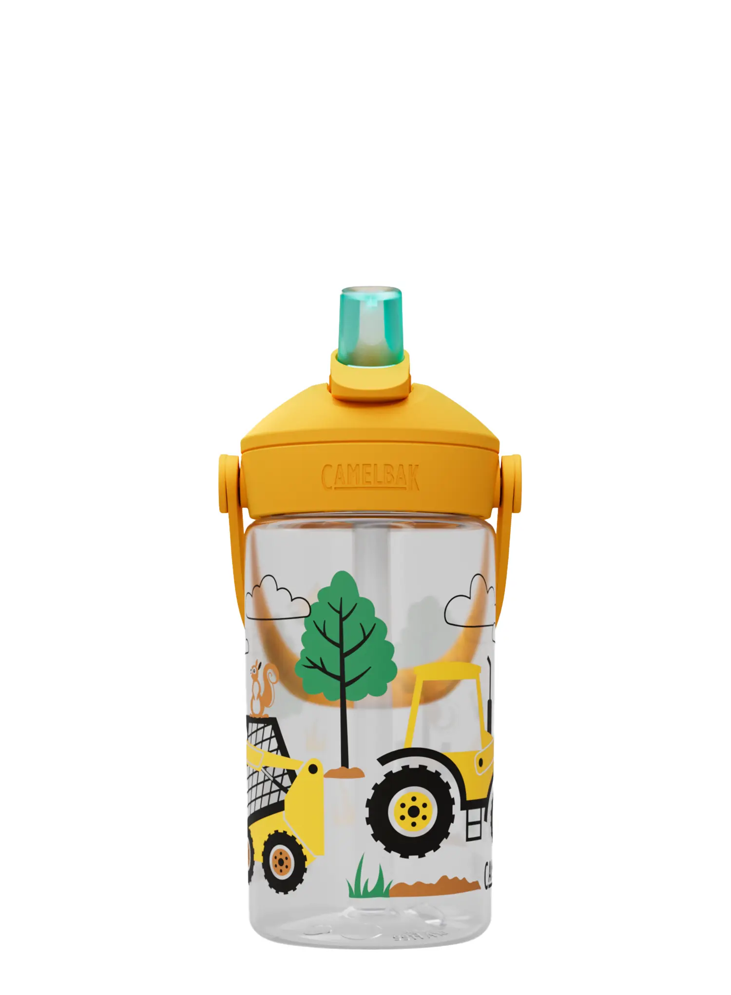 Boca za vodu za djecu CamelBak Thrive Flip Straw Kids 400ml - tractors and trees