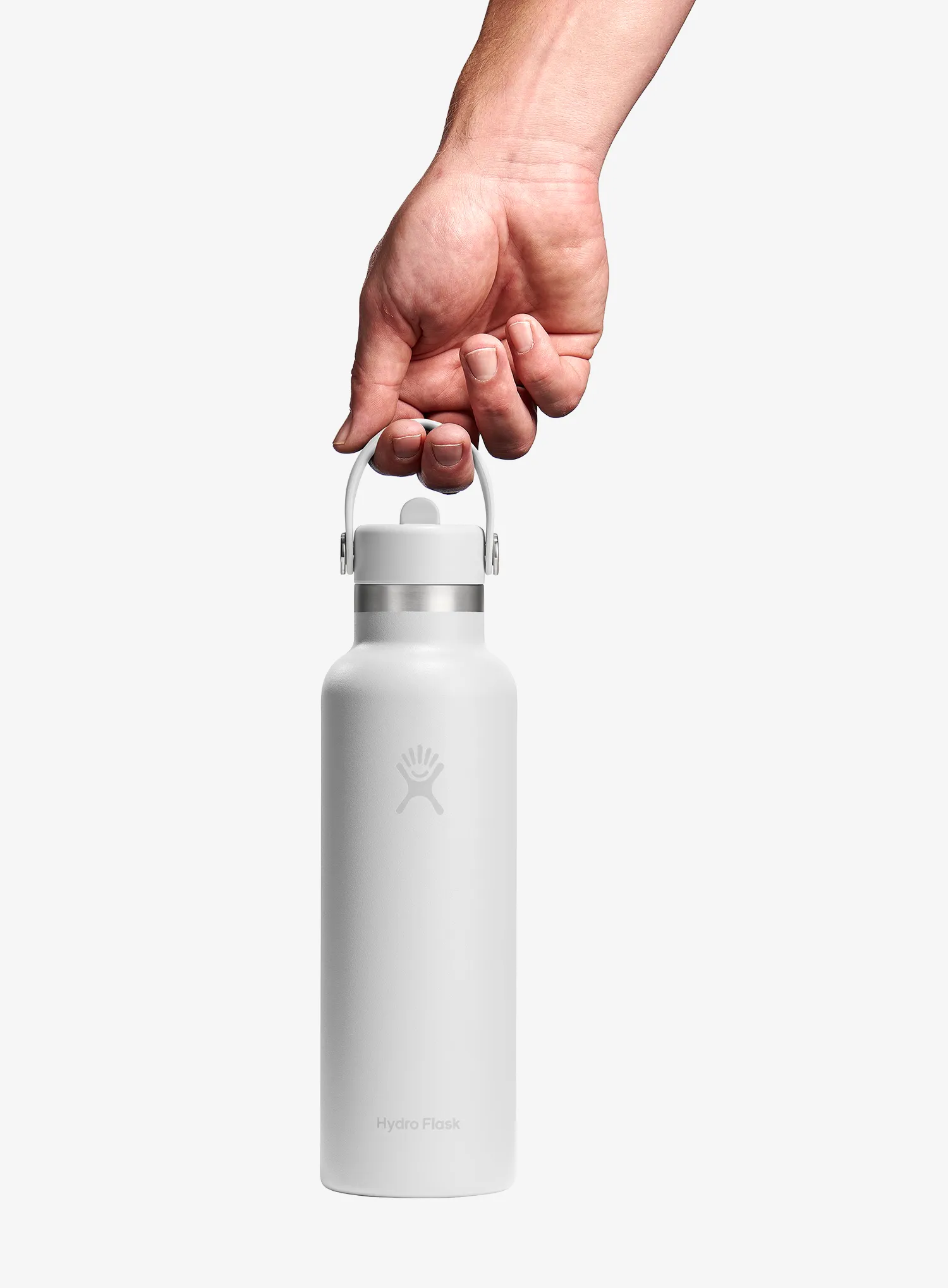 Termo boca Hydro Flask 21 Oz Standard Flex Straw Cap (621 ml) - white/white