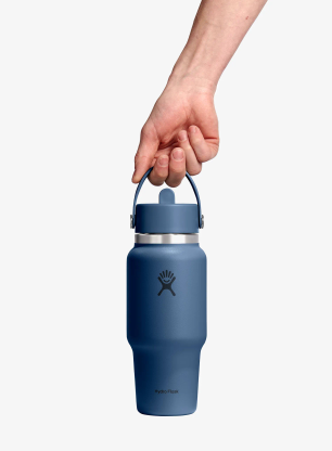 Termo boca Hydro Flask 24 Oz Wide Flex Straw Travel Bottle (710 ml) - harbor blue