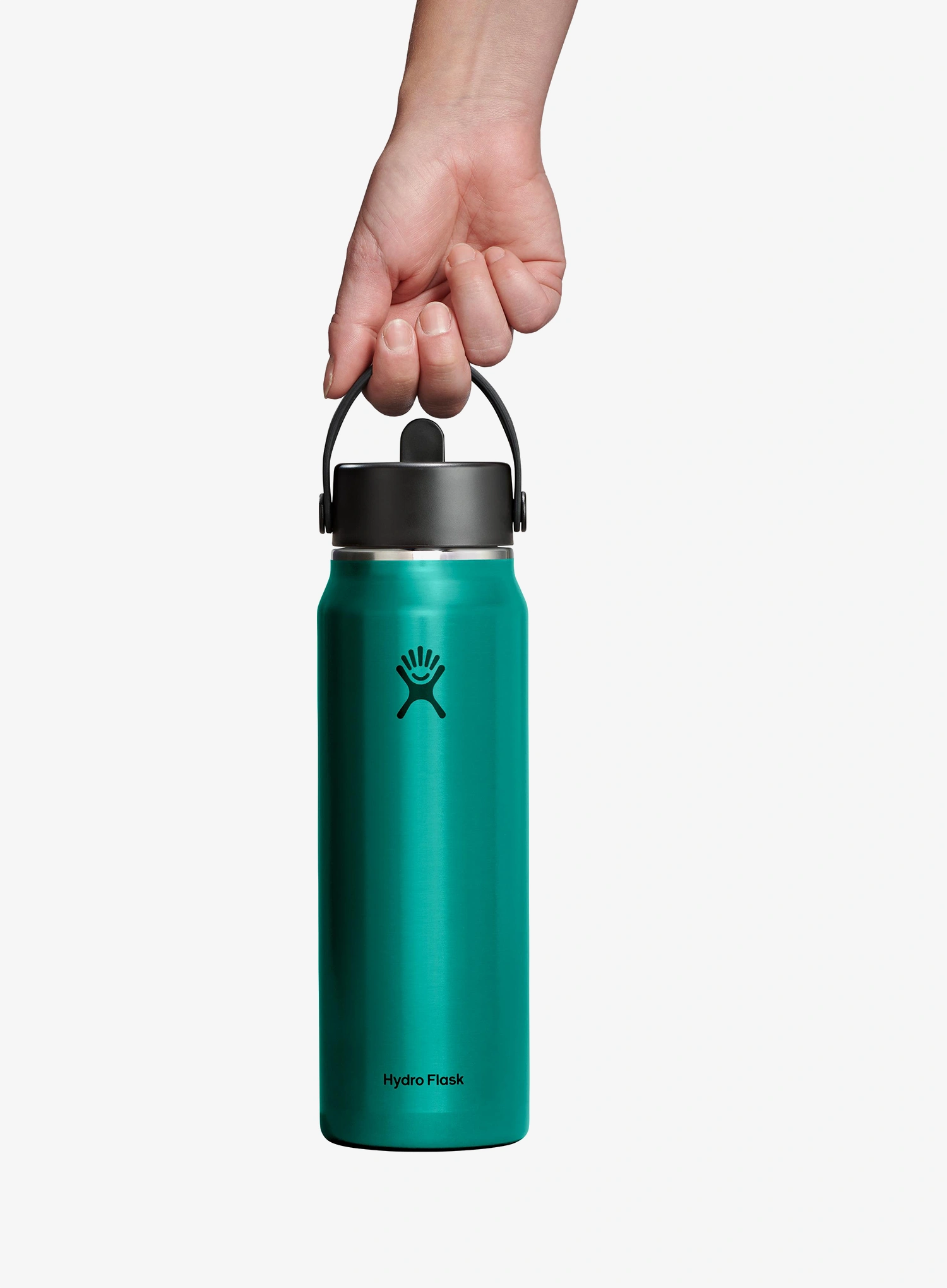 Termo boca Hydro Flask 32 Oz Lightweight Wide Flex Straw Cap (946 ml) - emerald green