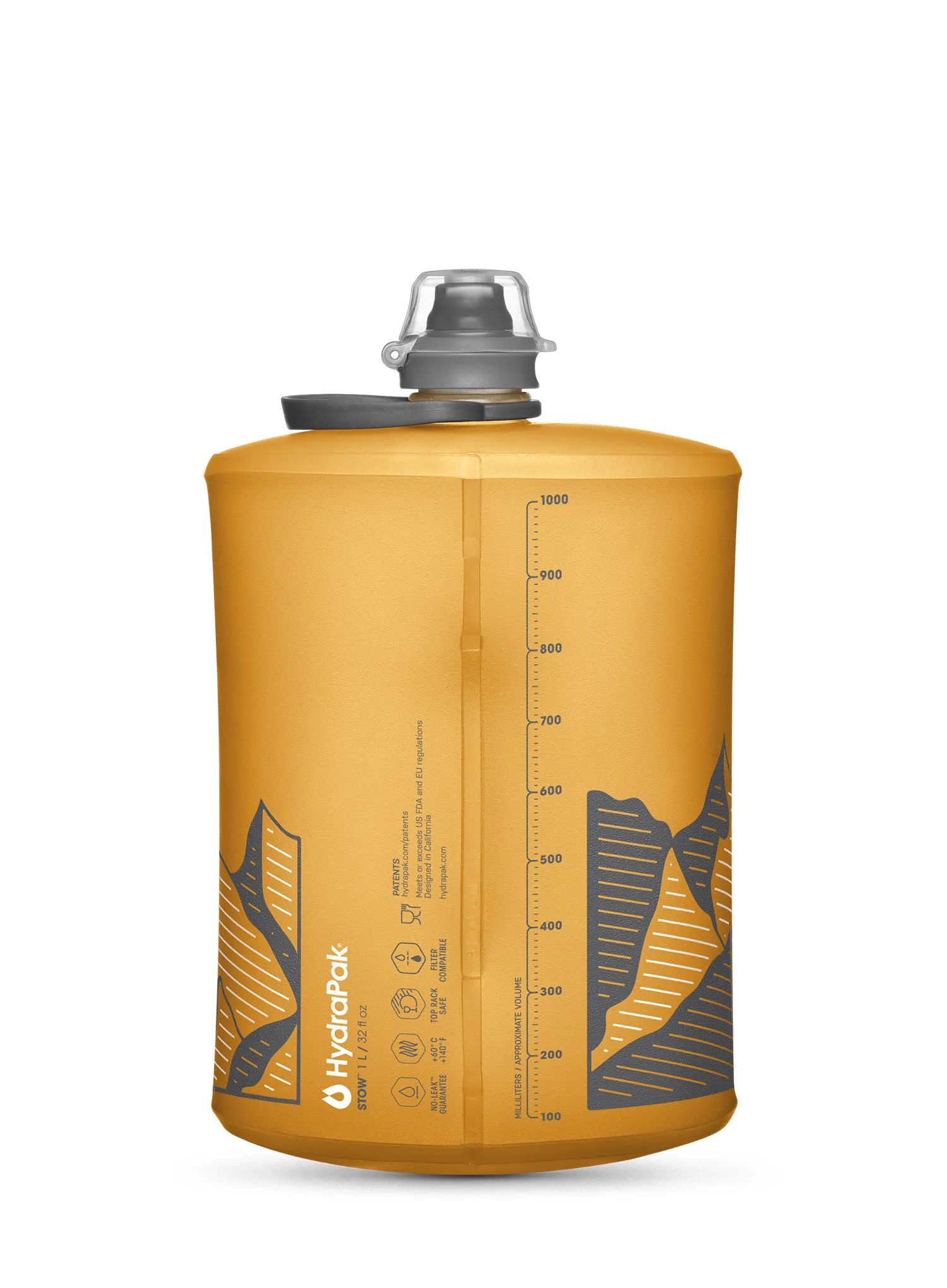 Boca HydraPak Stow 1 L - golden yellow