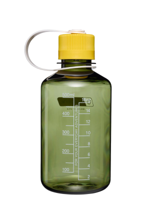 Boca Nalgene 16 oz Narrow Mouth Thrill and Motion (473 ml) - oil green with freesia
