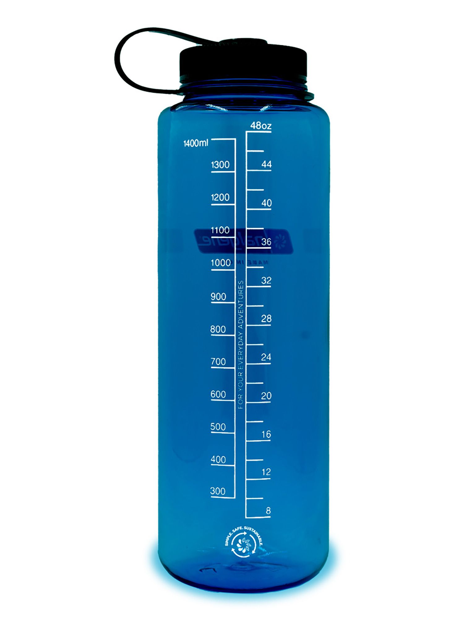 Boca Nalgene Silo Sustain Wide Mouth 48 oz (1420 ml) - blue/black