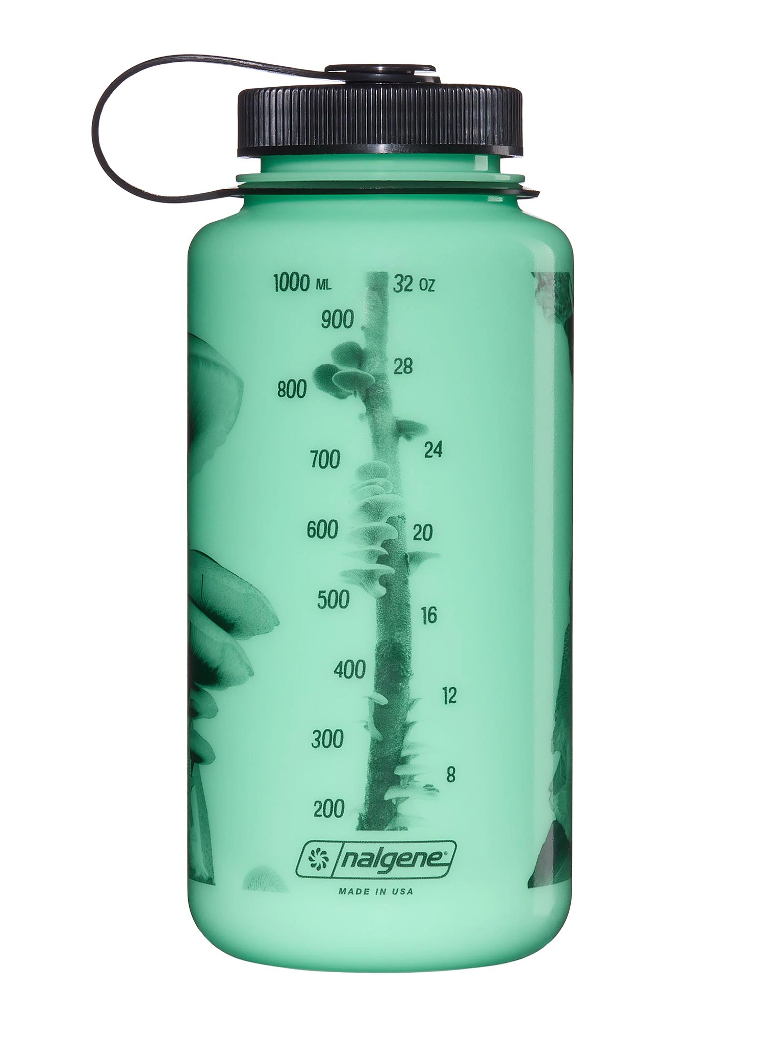 Boca Nalgene Wide Mouth 32 oz (946 ml) - w/black mushrooms