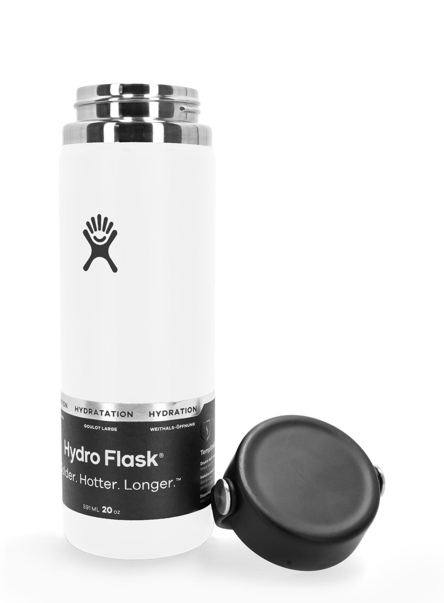 Termo boca Hydro Flask 20 oz Wide Flex Cap (591 ml) - white