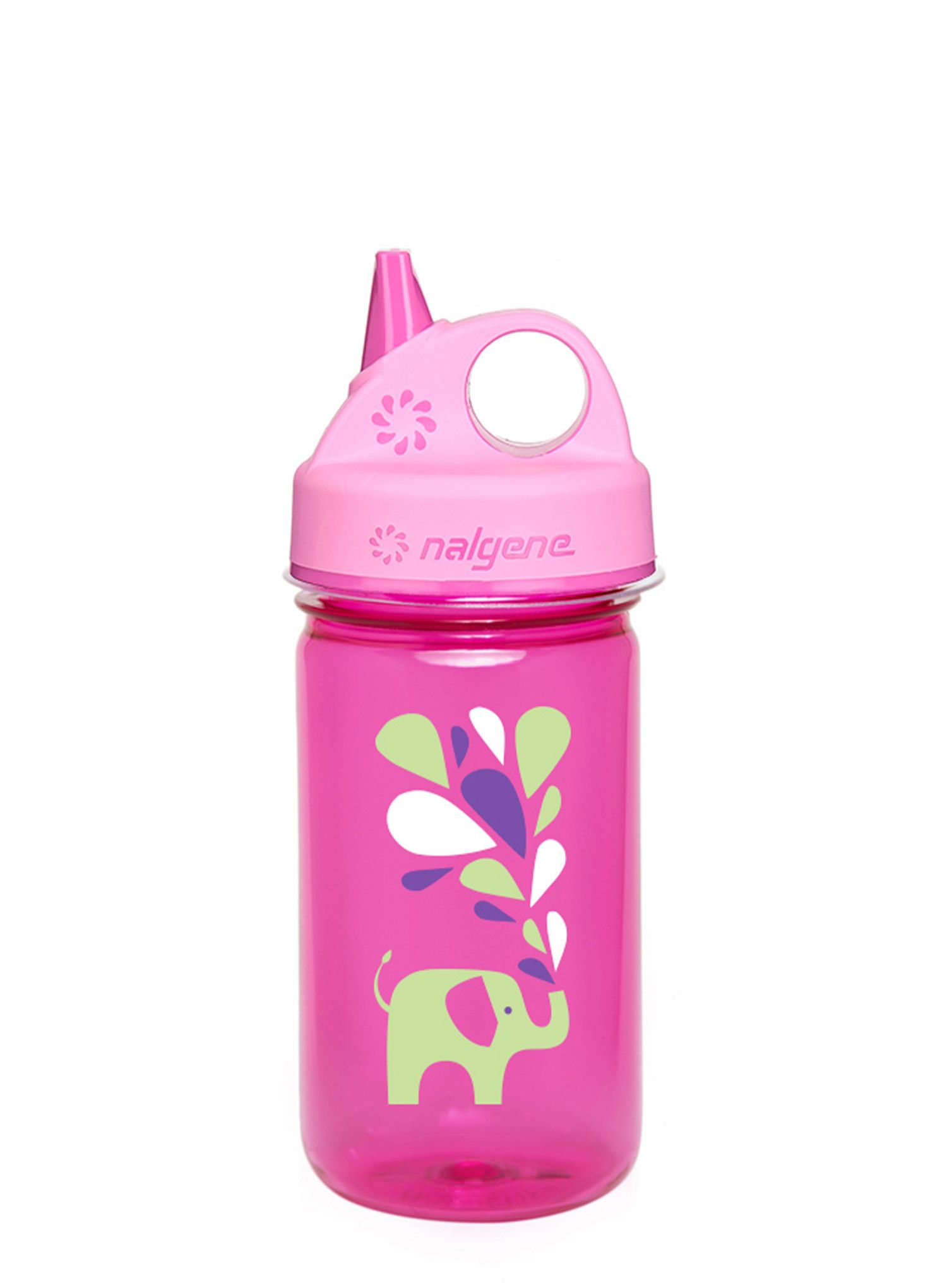 Boca za vodu za djecu Nalgene Grip-n-Gulp 12 oz (350 ml) - pink elephant