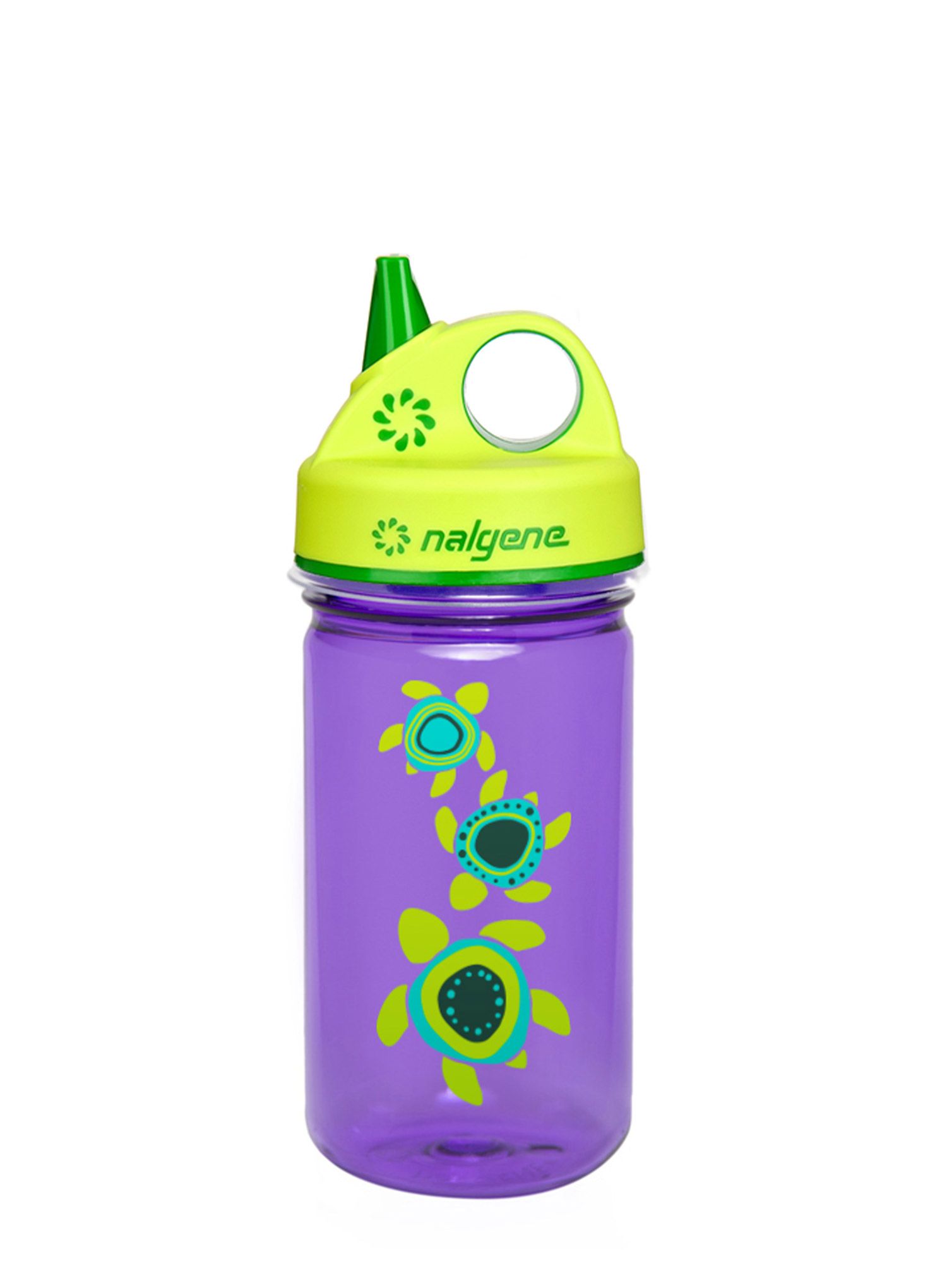 Boca za vodu za djecu Nalgene Grip-n-Gulp 12 oz (350 ml)  - purple turtles