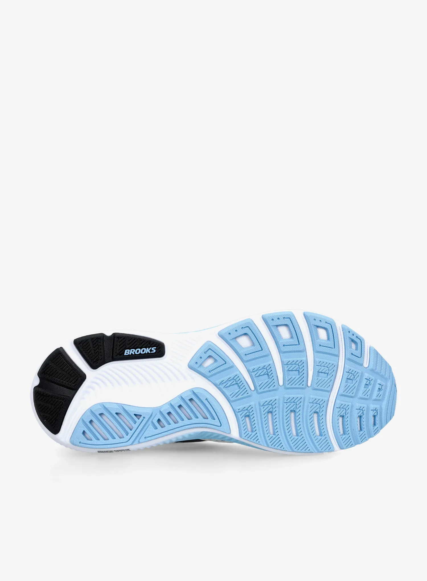 Muške tenisice za trčanje Brooks Ghost 18 - white/black/open air