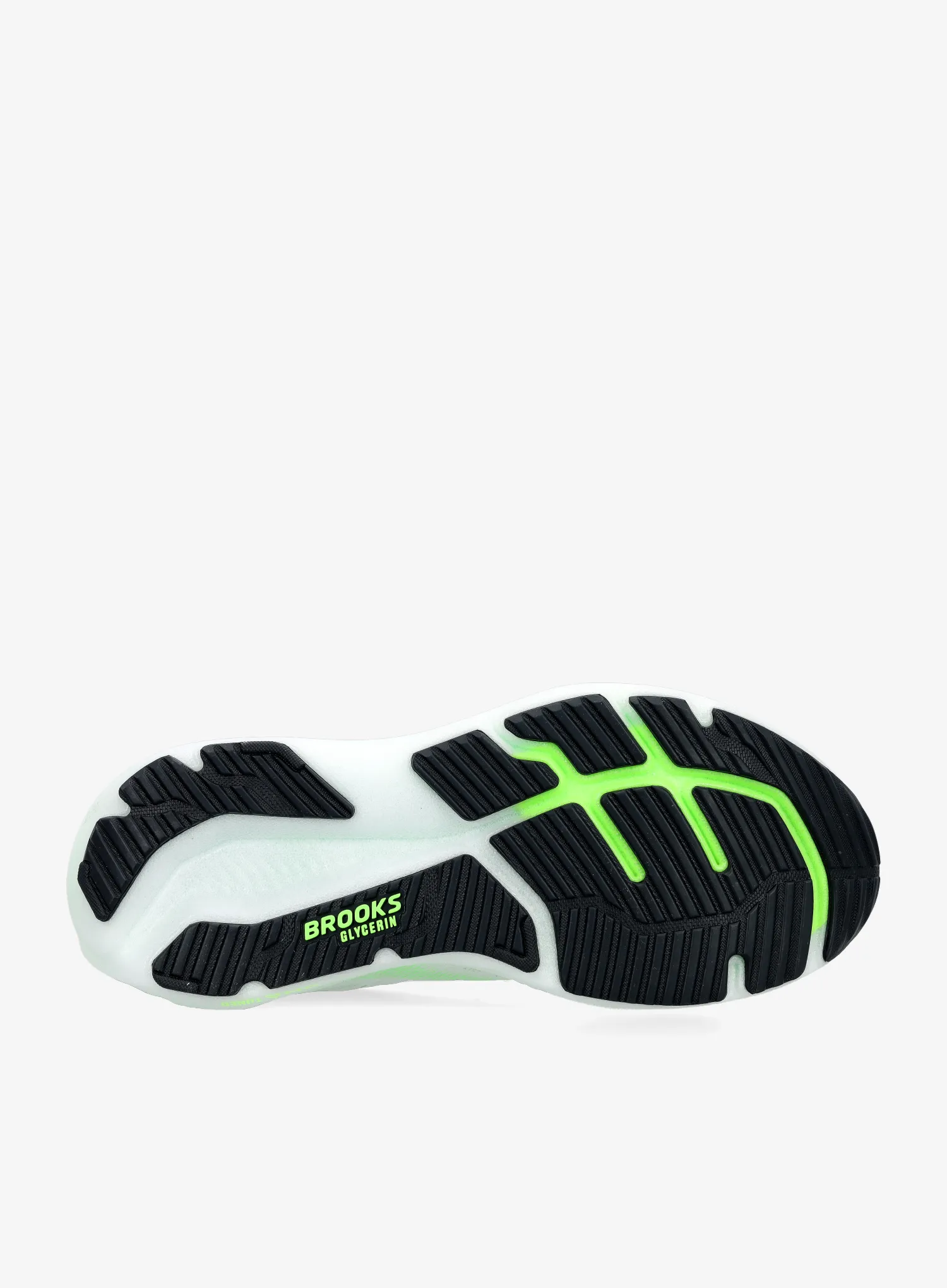 Muške tenisice za trčanje Brooks Glycerin 23 - white/phantom/green gecko