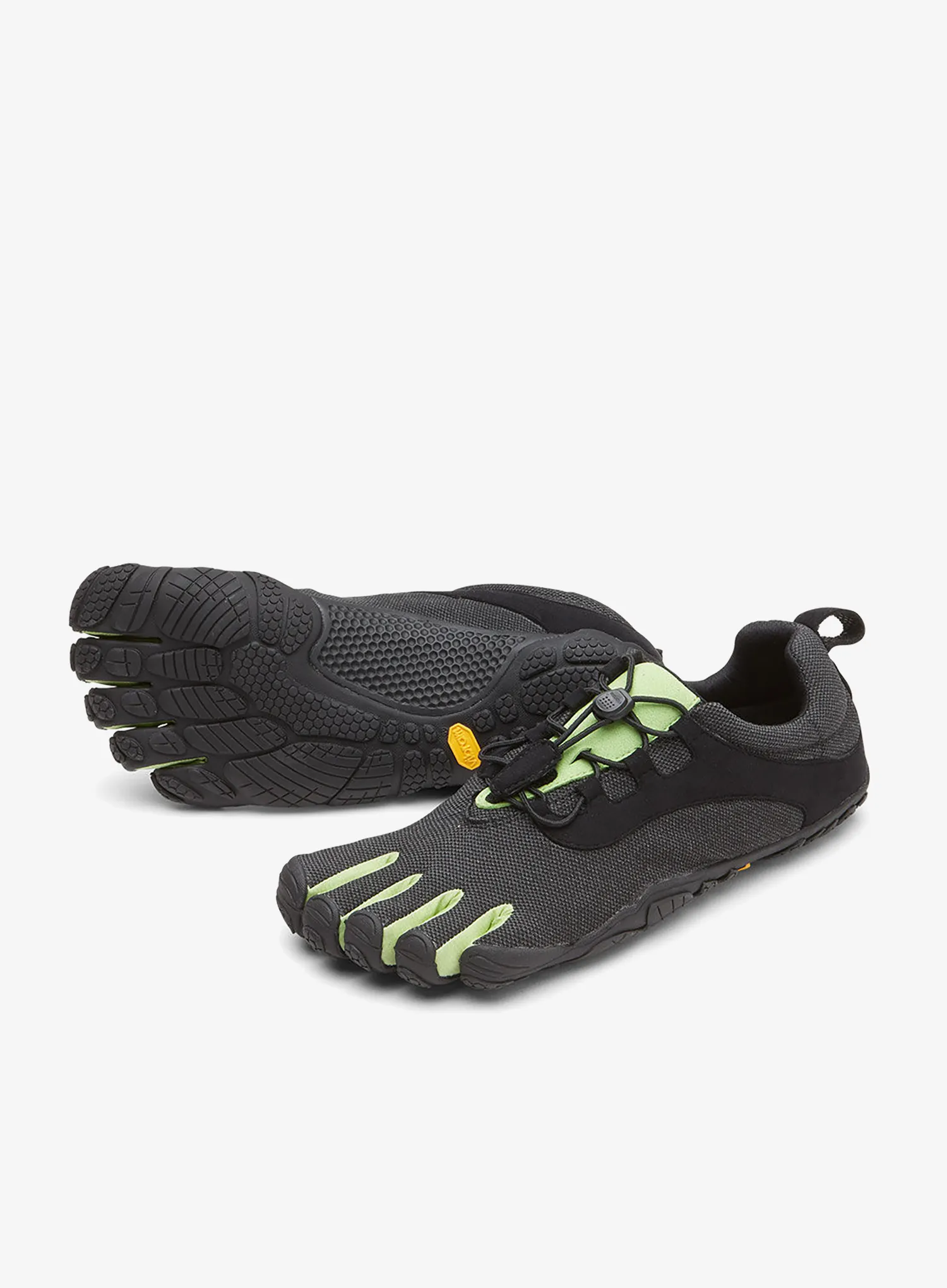 Muške tenisice za trčanje Vibram Fivefingers V-Run Retro - black/green/black