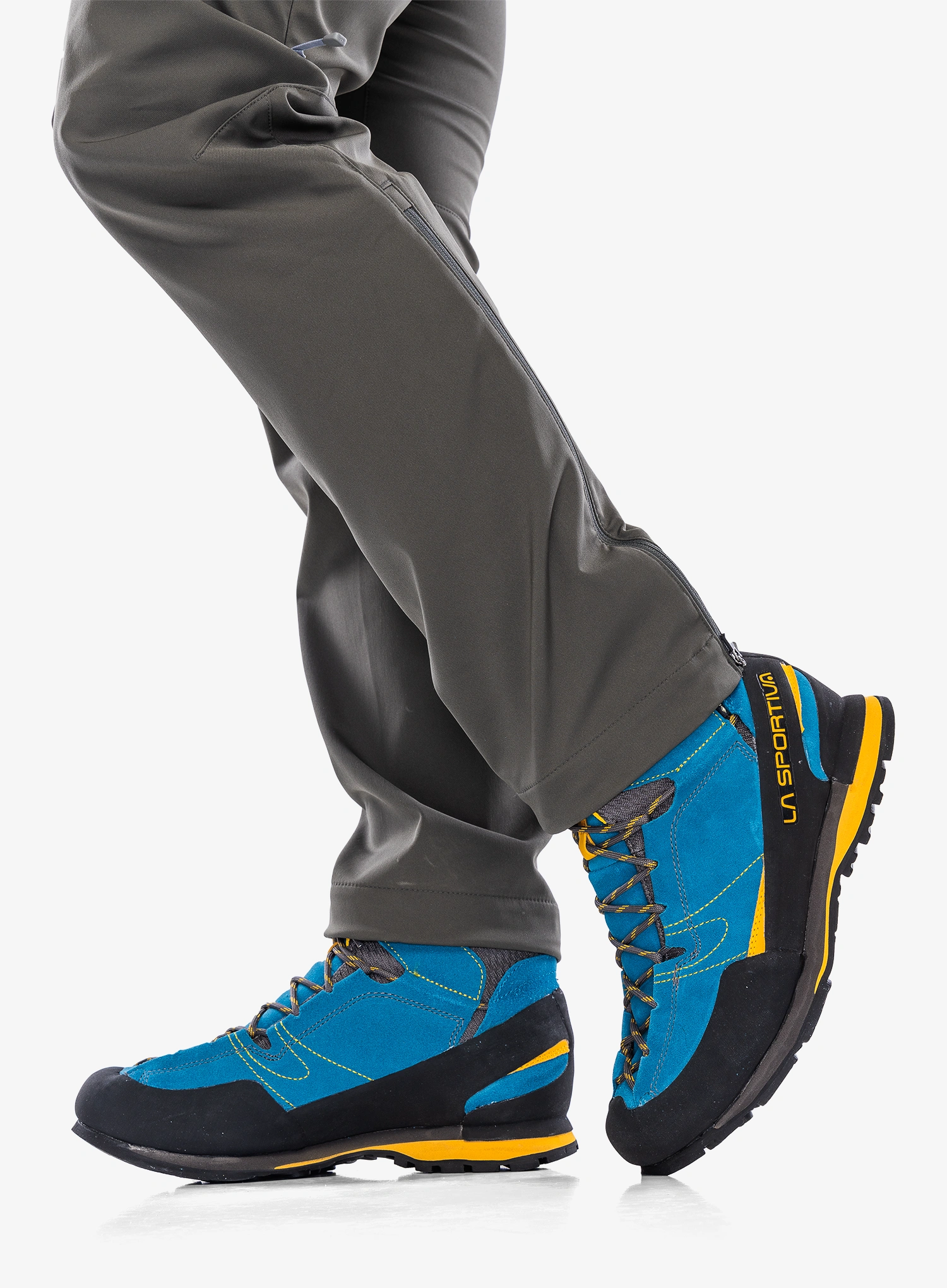 Muške cipele La Sportiva Boulder X Mid - mid blue/yellow