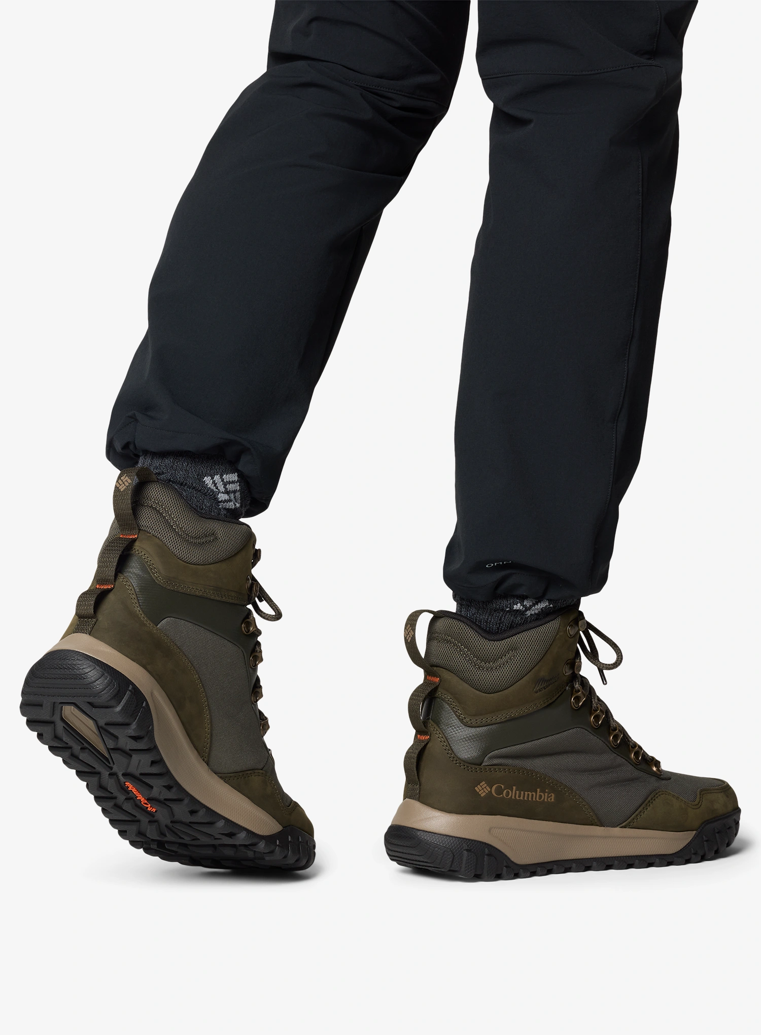 Muške cipele Columbia Burnsider Omni-Heat Infinity - deep olive/tangy orange