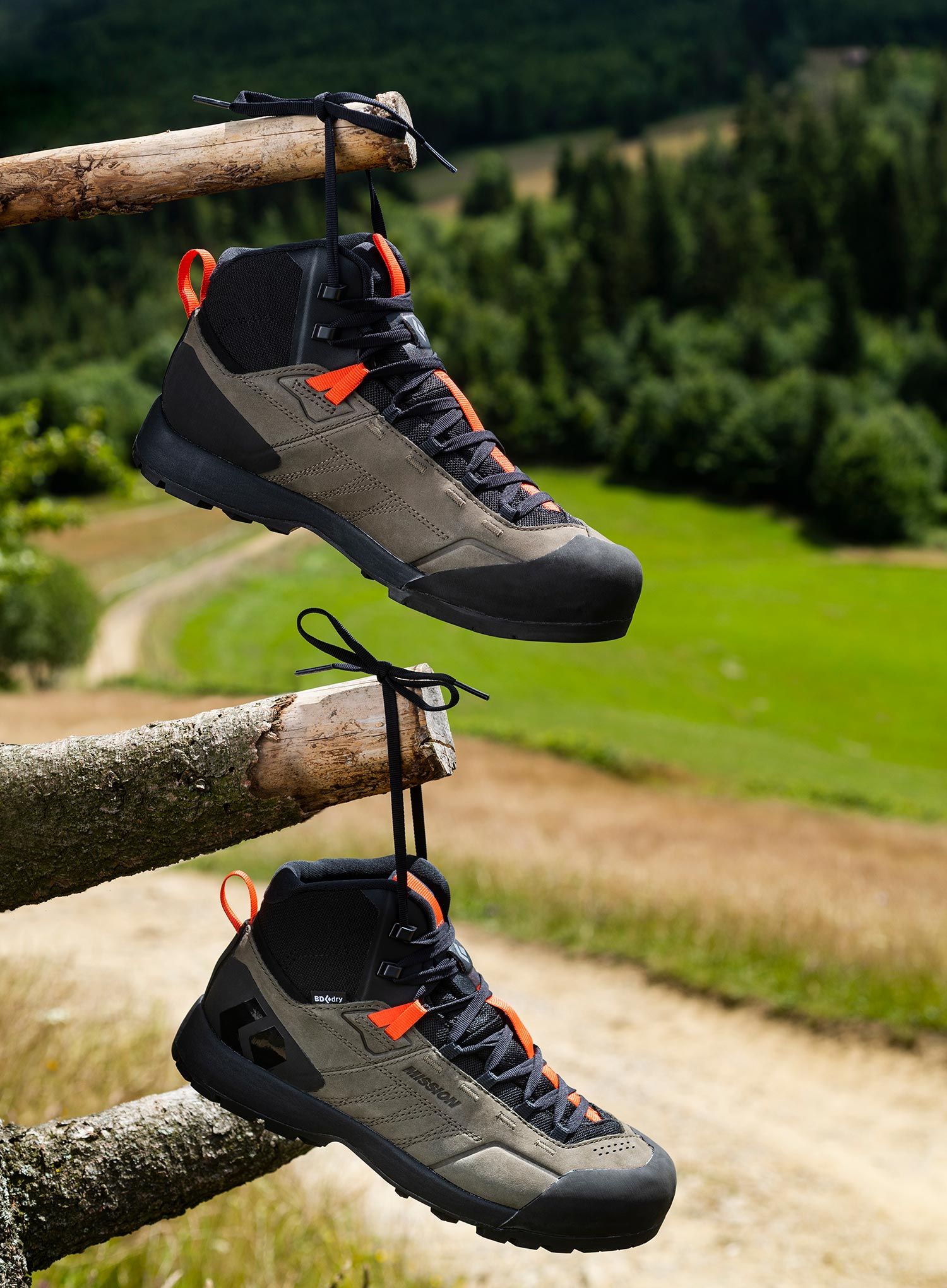 Pristupne cipele Black Diamond Mission LTR Mid WP - walnuts/octane