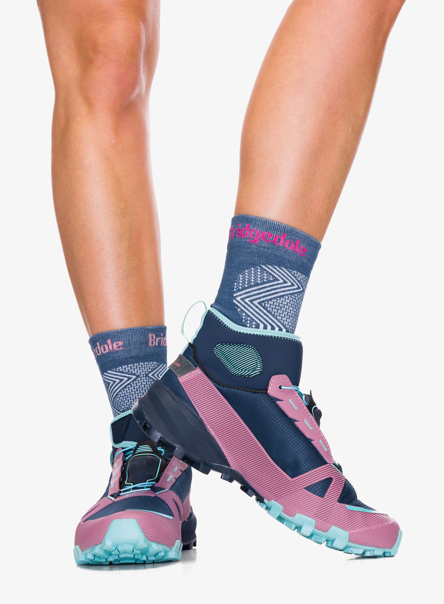 Ženske pristupne cipele Dynafit Traverse Mid GTX - blueberry/mokarosa