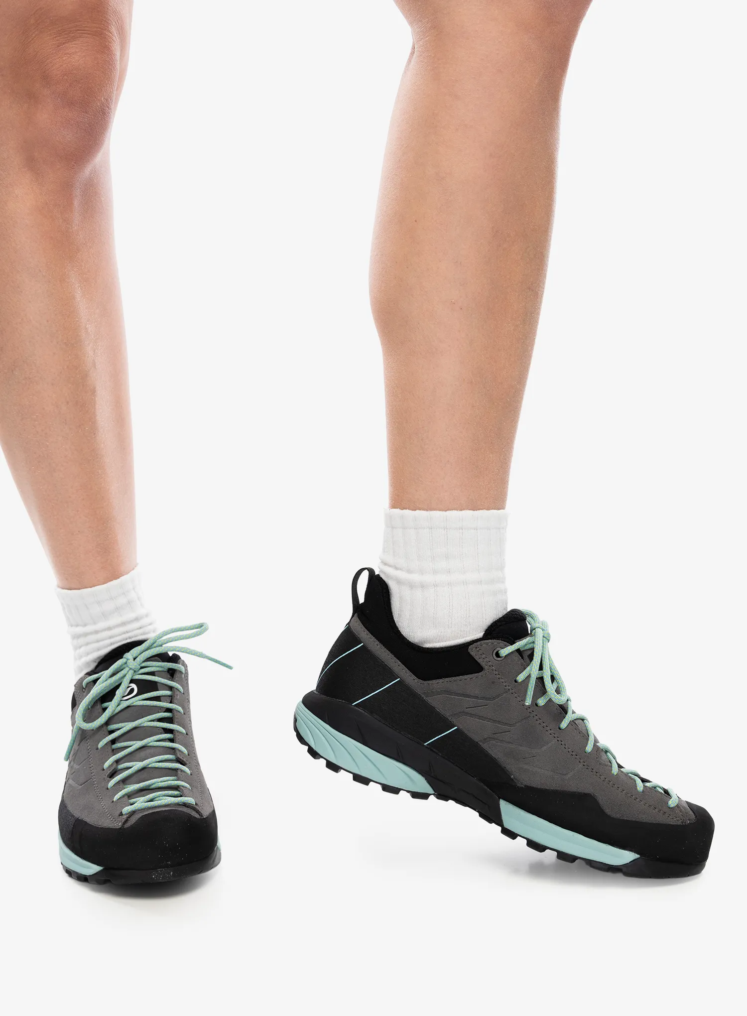 Ženske pristupne cipele Scarpa Mescalito GTX - midgray/aqua