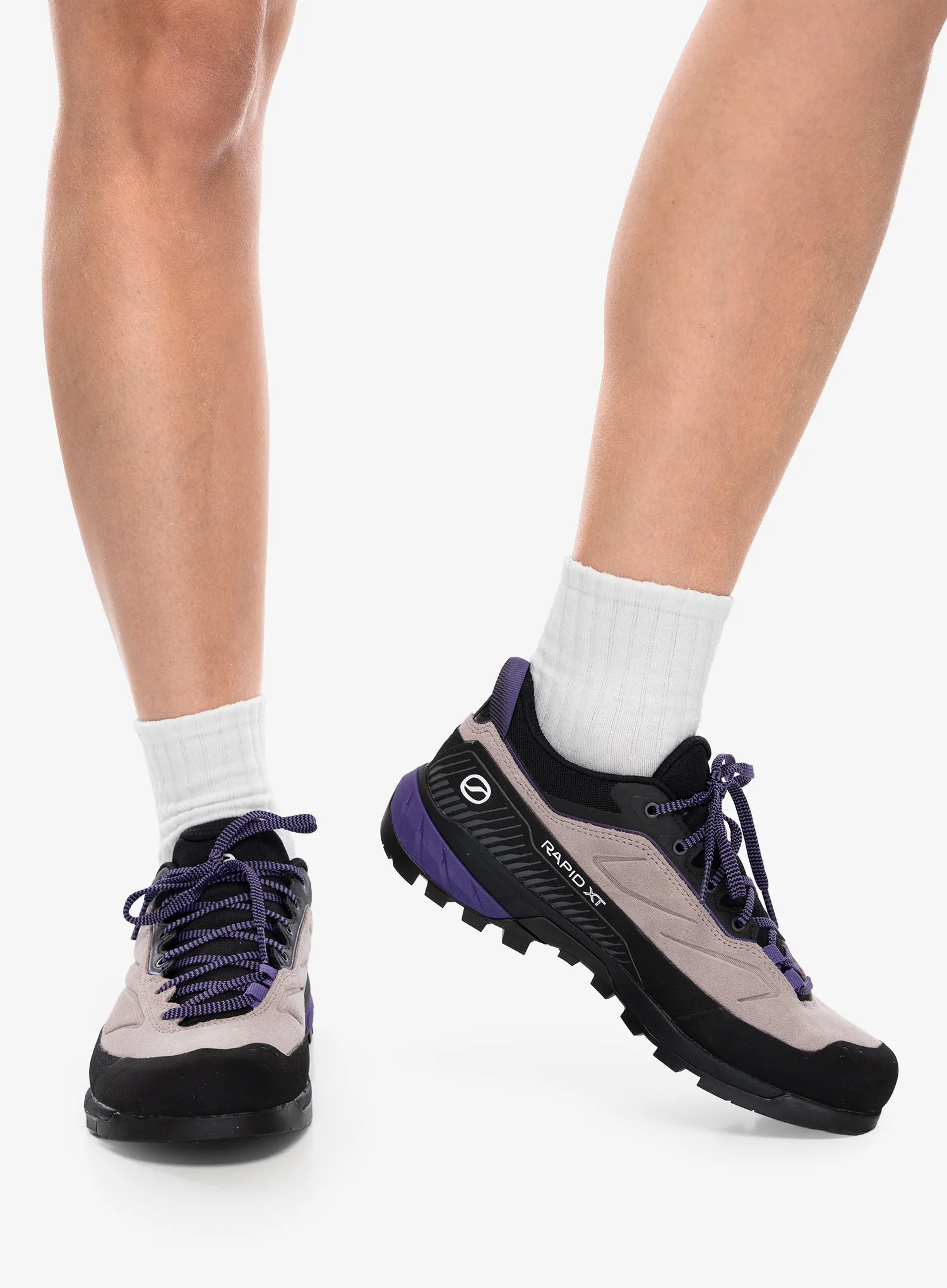 Ženske pristupne cipele Scarpa Rapid XT - lavender gray/ dark purple