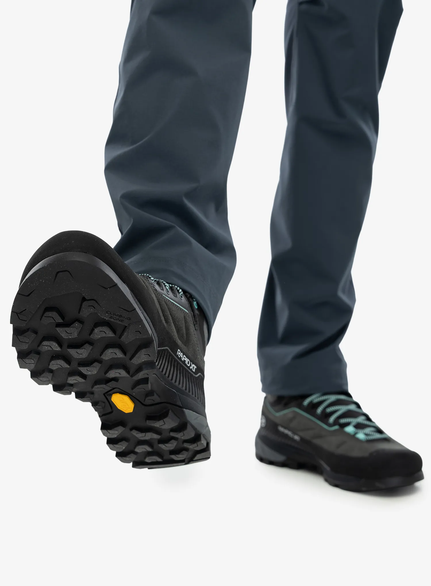 Ženske pristupne cipele Scarpa Rapid XT Mid GTX - shark/aqua