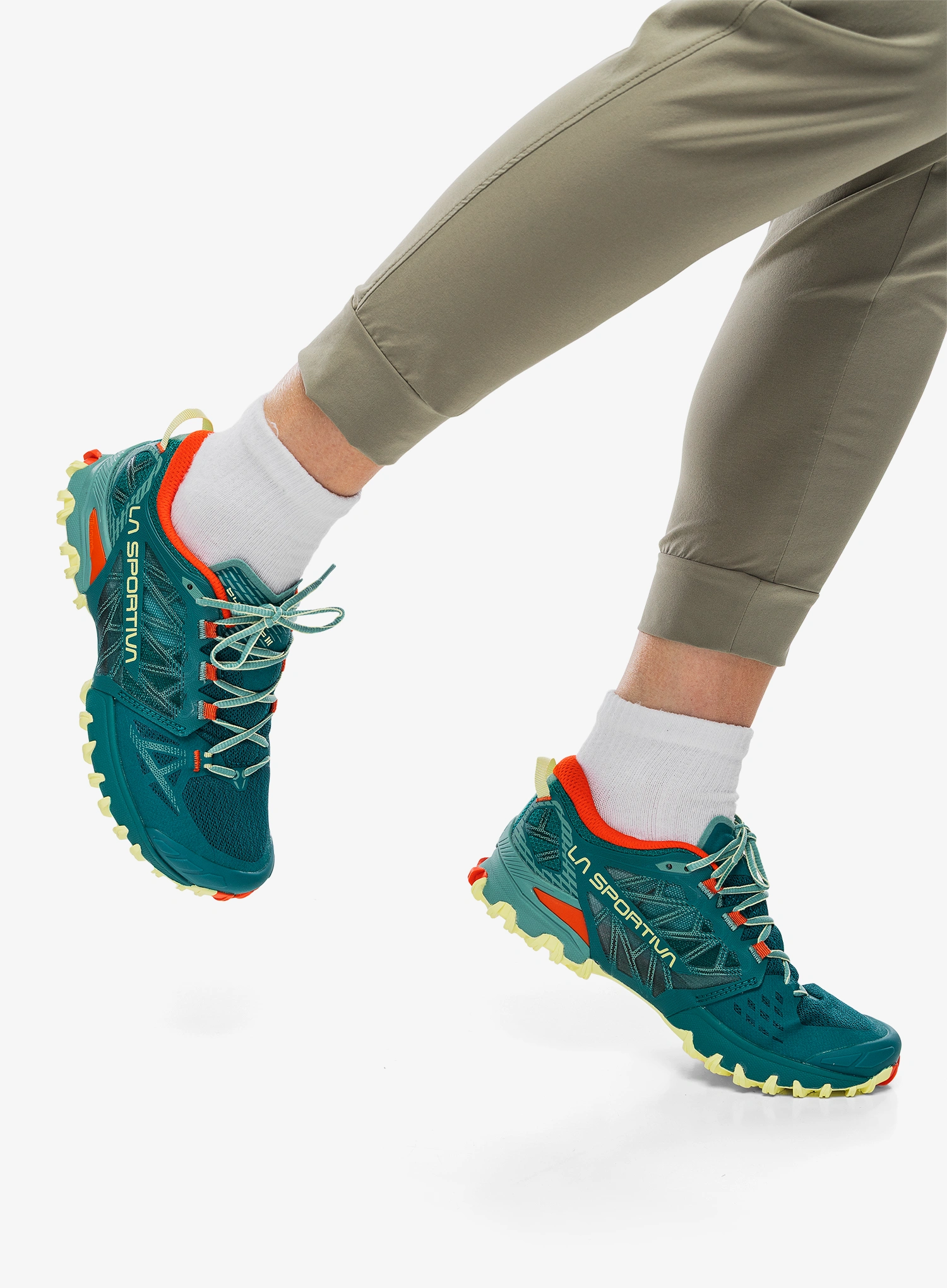 Ženske trail tenisice La Sportiva Bushido III - everglade/zest