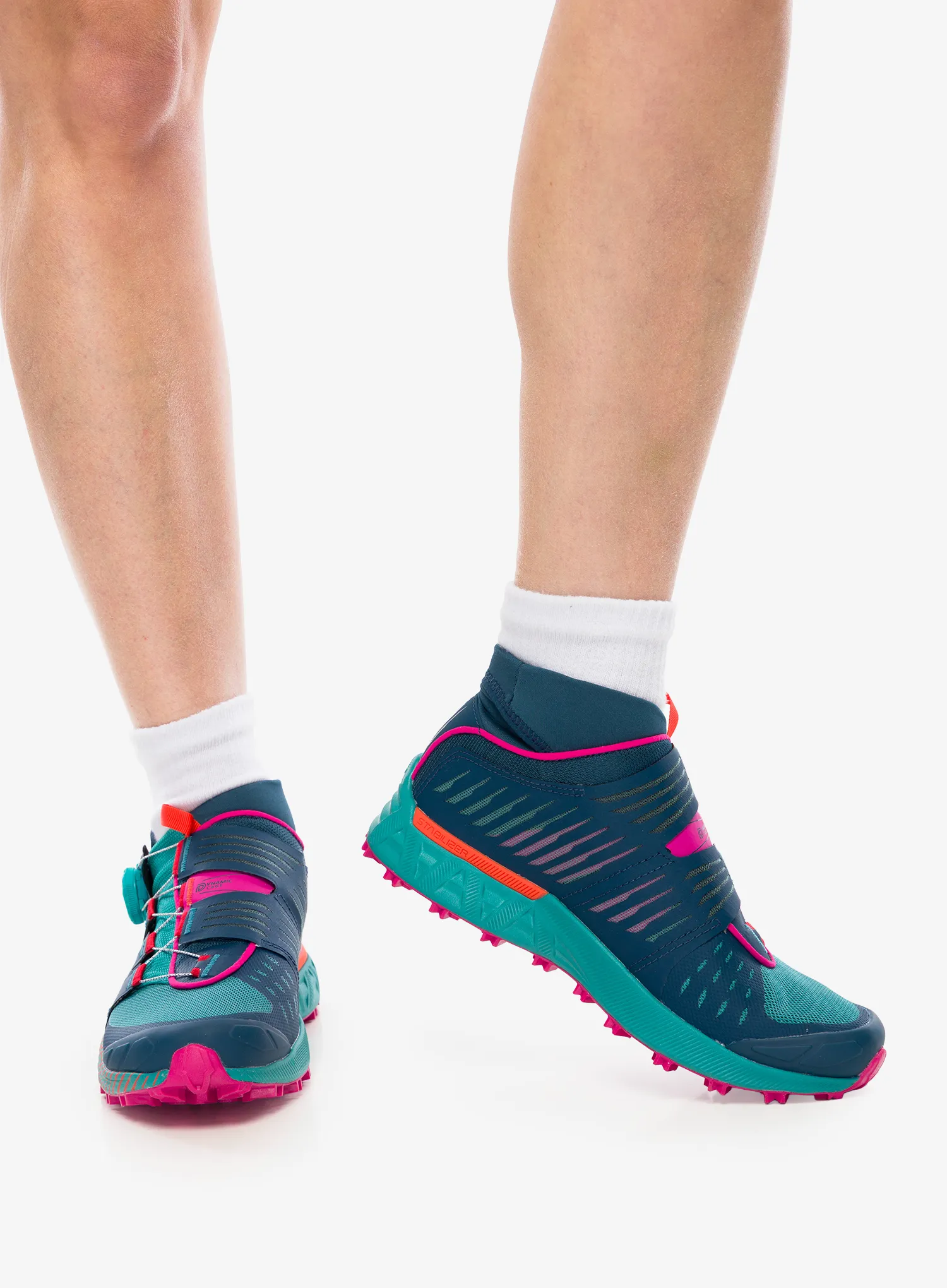 Ženske trail tenisice La Sportiva Cyklon - storm blue/cherry tomato