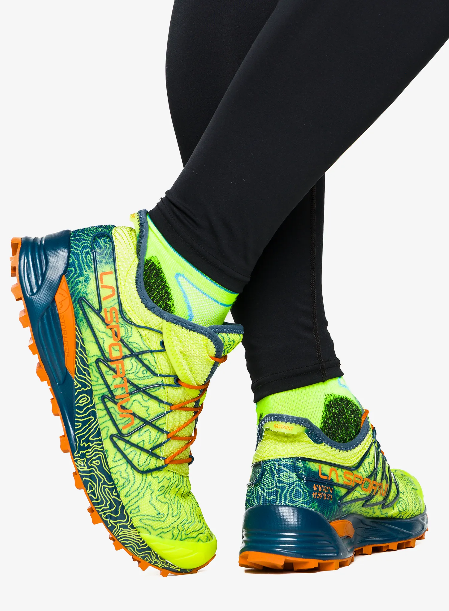 Tenisice za trail trčanje La Sportiva Mutant - lime punch/storm blue