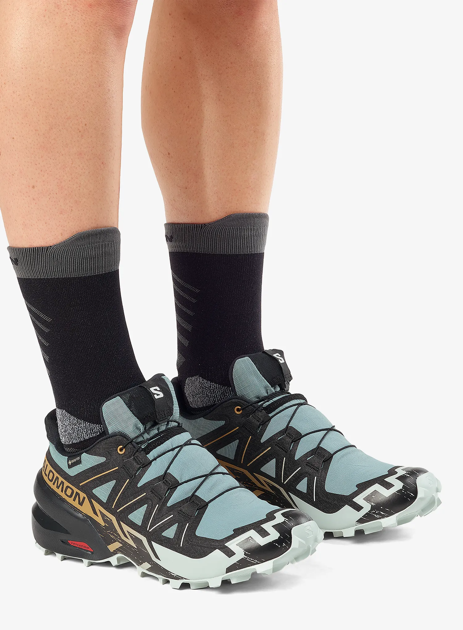 Tenisice za trail trčanje Salomon Speedcross 6 GTX - trooper/black/wood