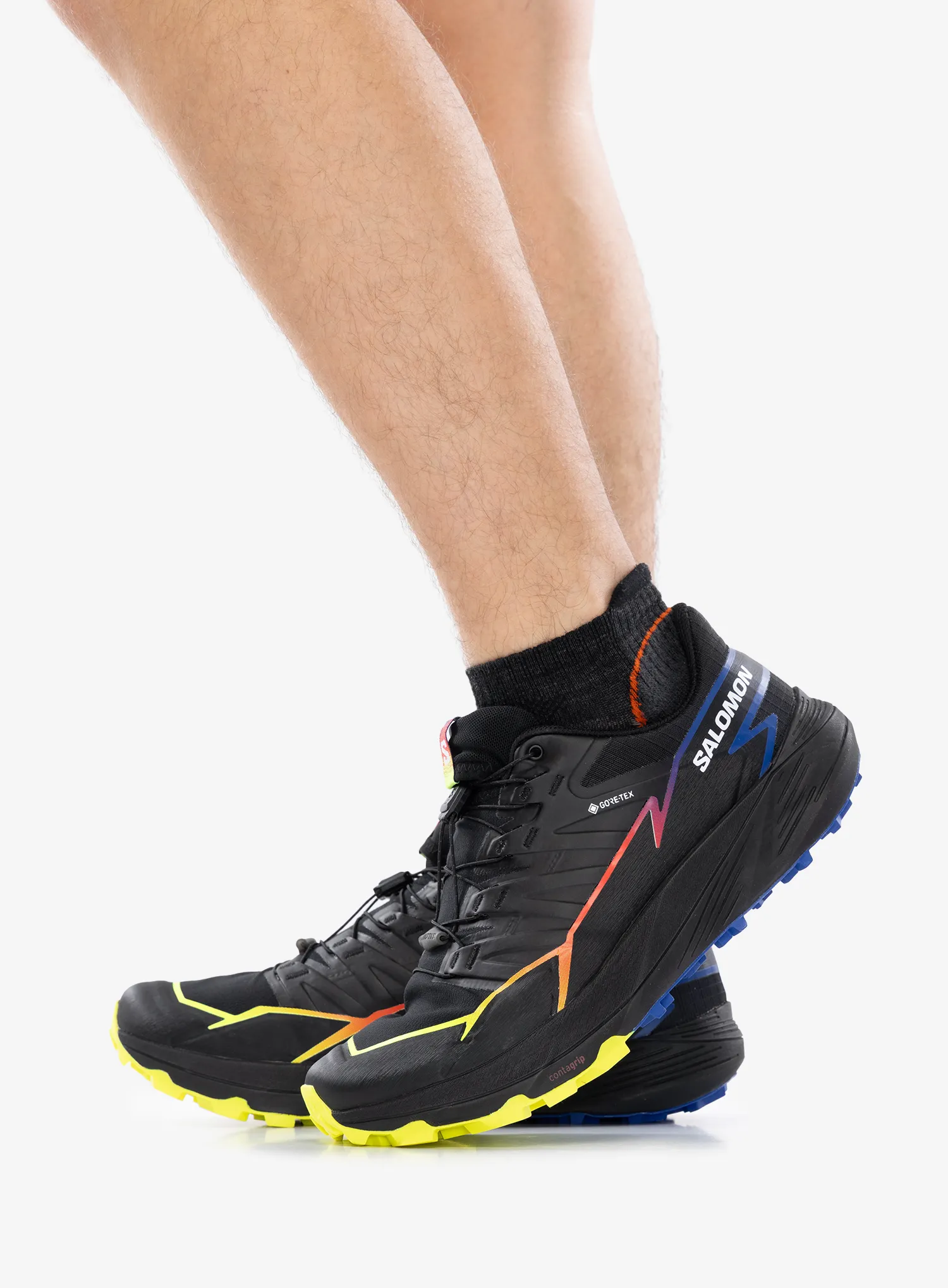 Tenisice za trail trčanje Salomon Thundercross GTX - black/surf/yellow