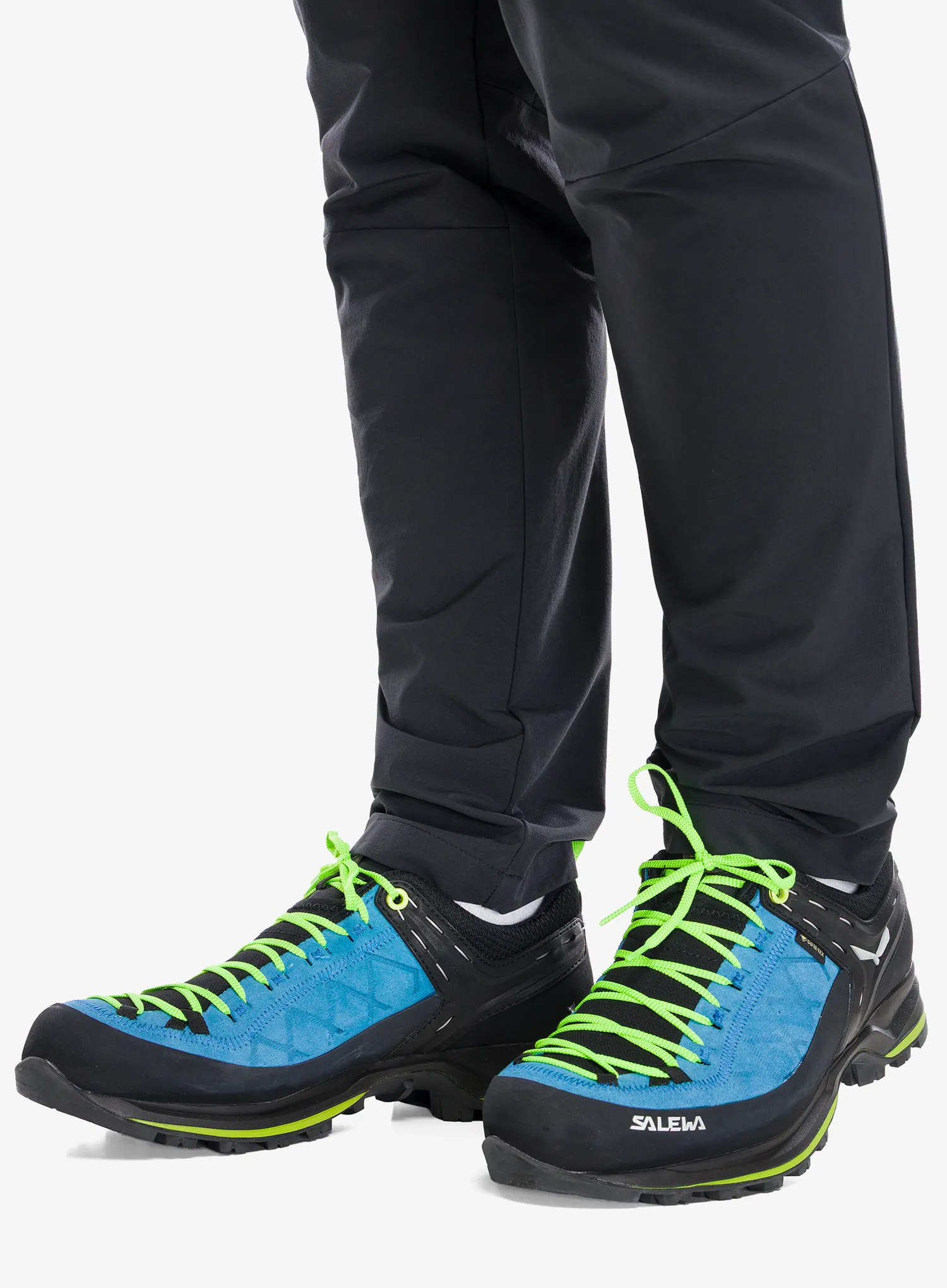 Trekking cipele Salewa Mountain Trainer 2 GTX - blue danube/fluo green