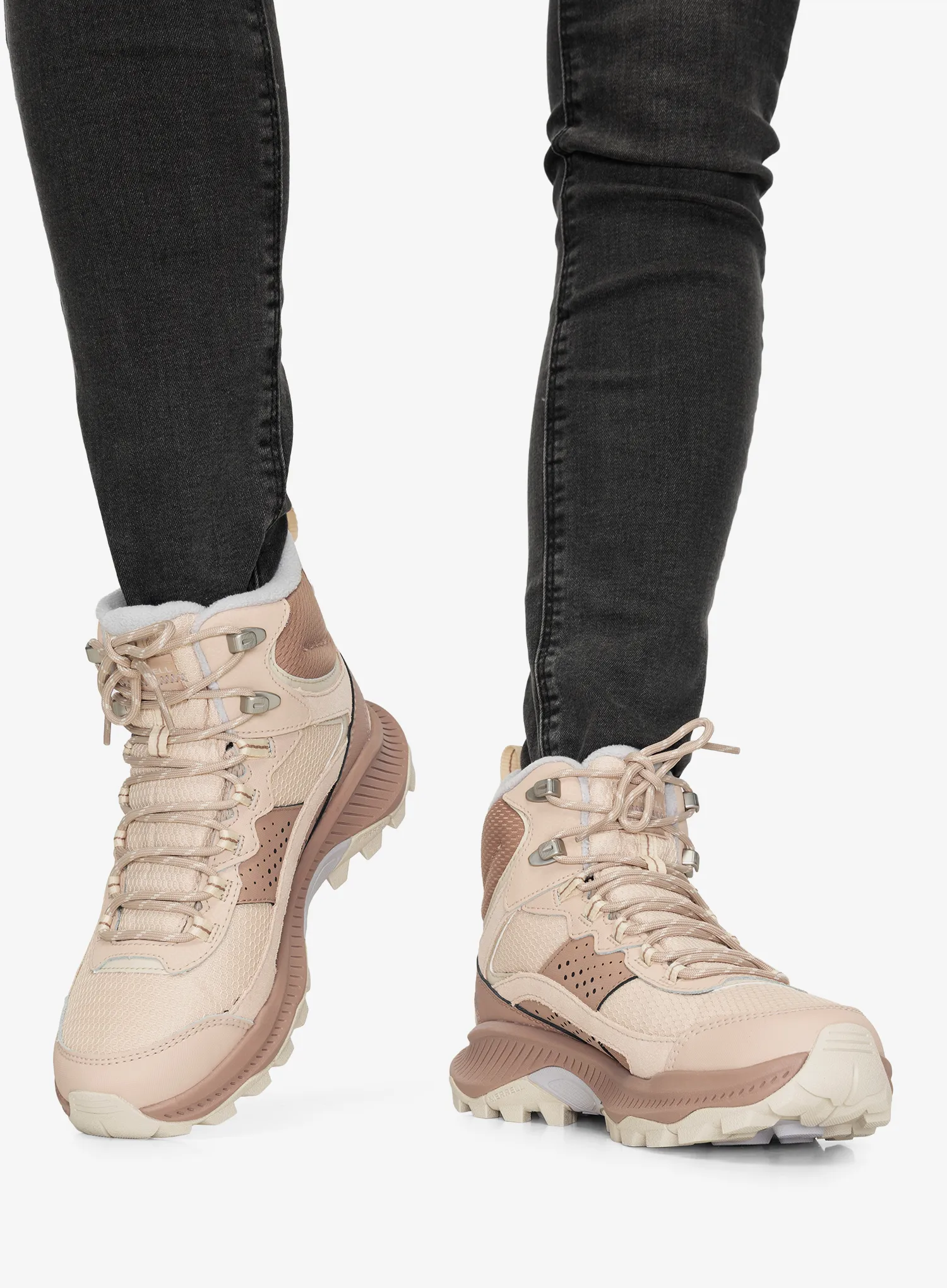 Ženske planinarske cipele Merrell Speed Strike 2 Thermo Mid WP - nougat
