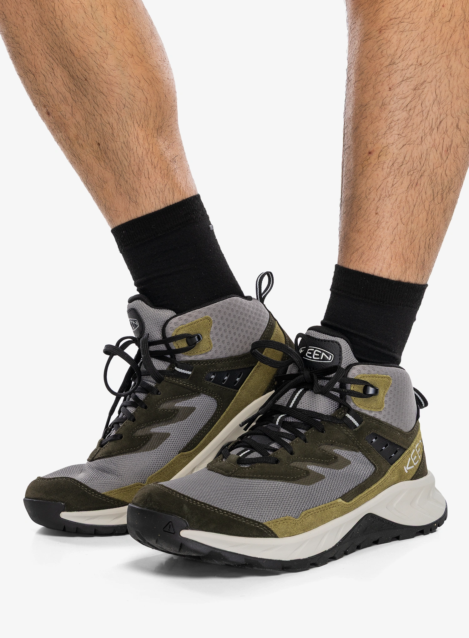 Planinarske cipele Keen Hightrail Mid Wp - steel grey/forest night