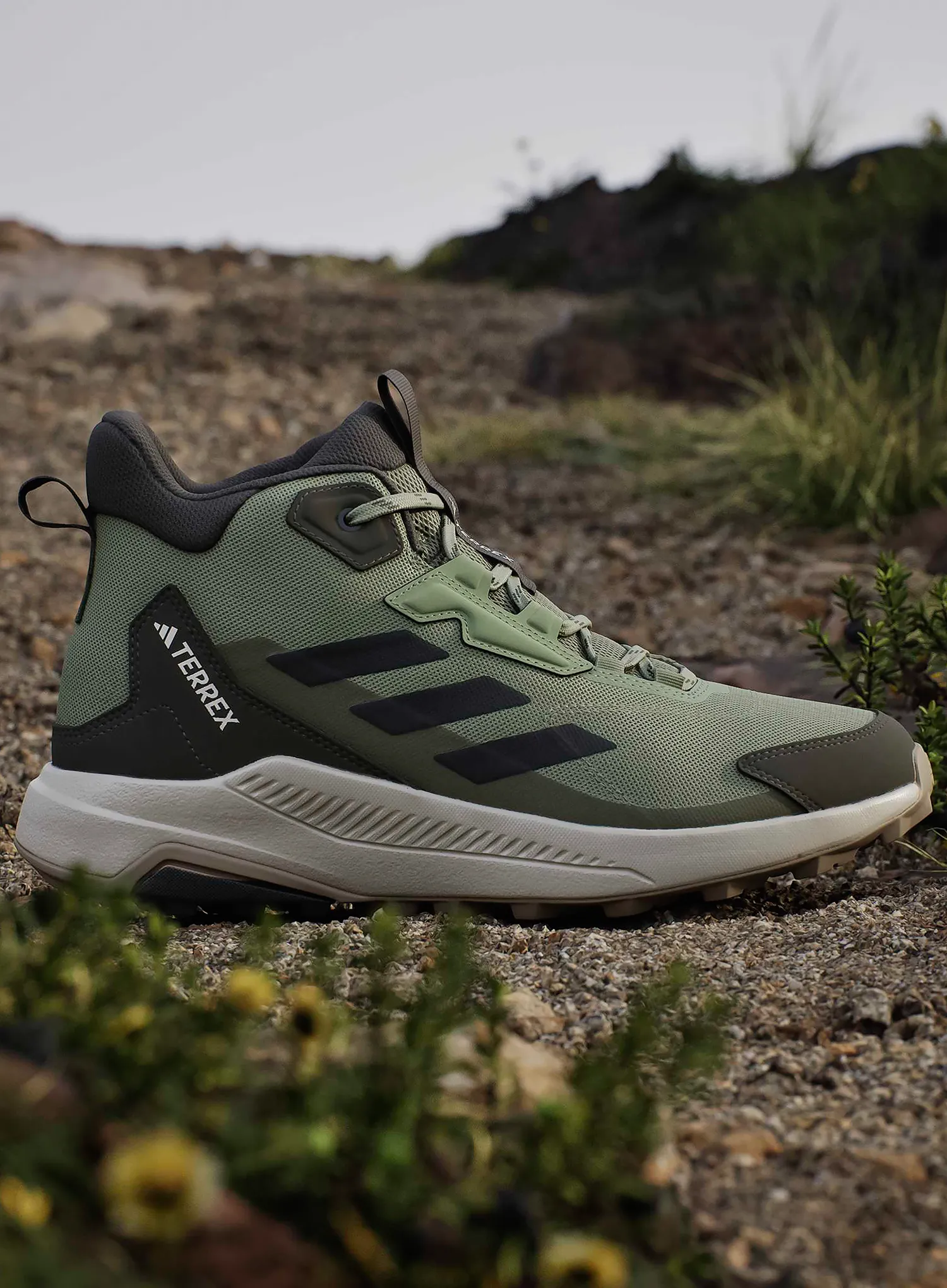Visoke planinarske cipele adidas TERREX Anylander Mid - tent green/core blk/olive str
