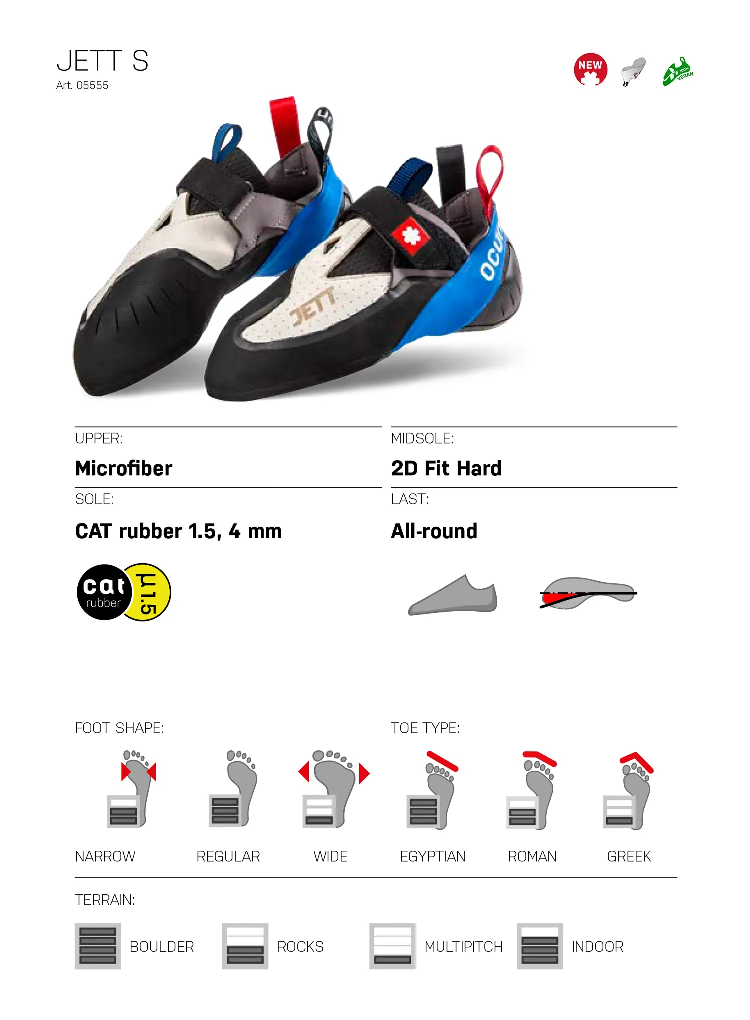 Cipele za penjanje Ocun Jett S - grey/blue