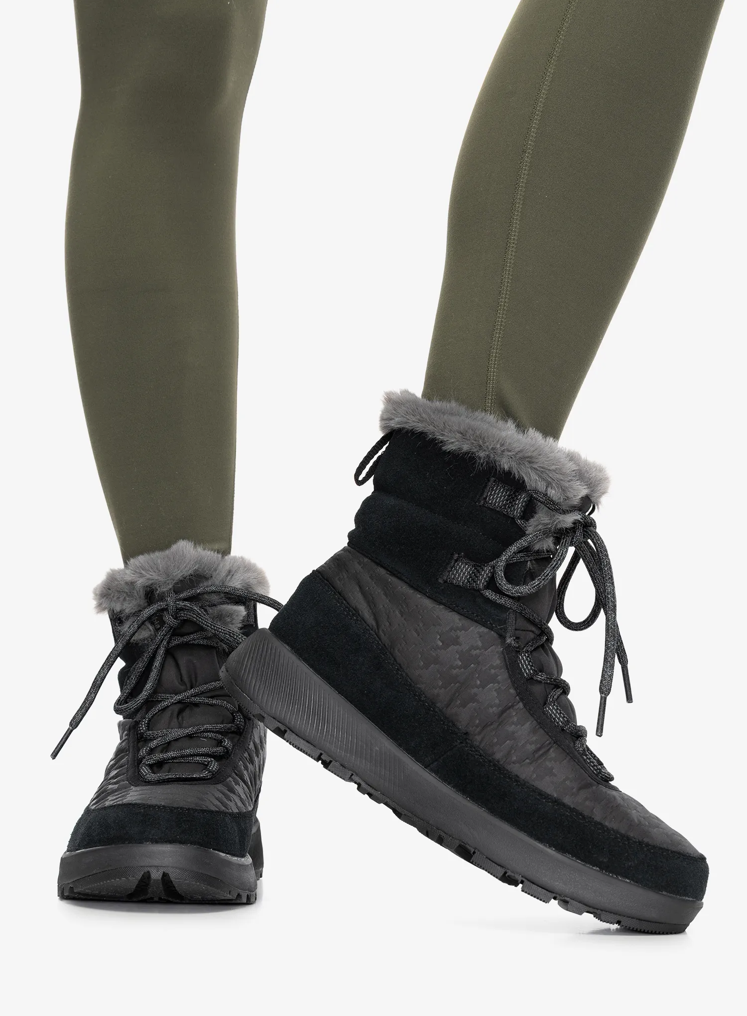 Ženske zimske cipele Columbia Slopeside Peak Luxe - black/graphite